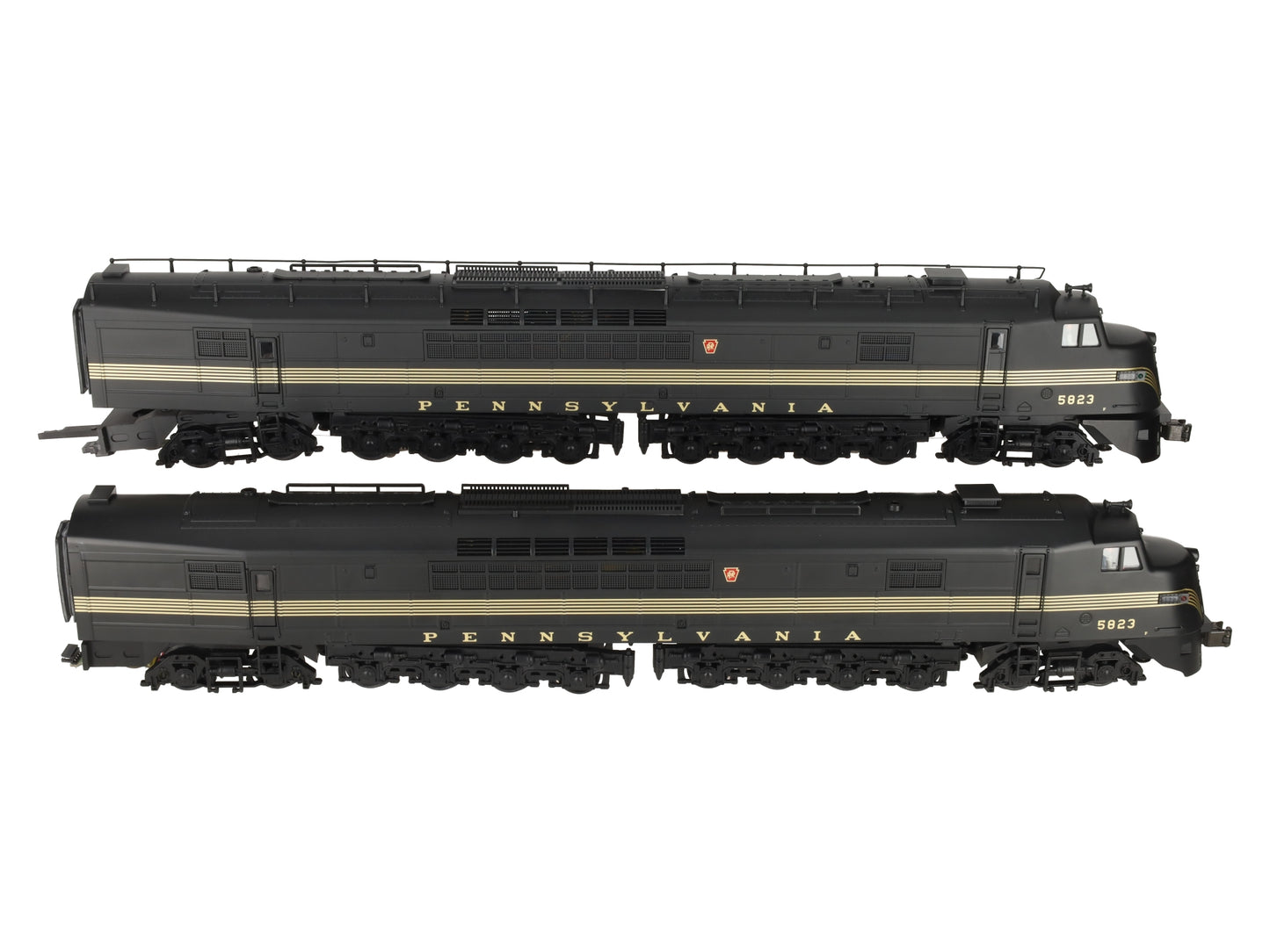 MTH 20-2200-1 O Gauge PRR Centipede AA Diesel Engine Set w/PS1 #5823 LN/Box