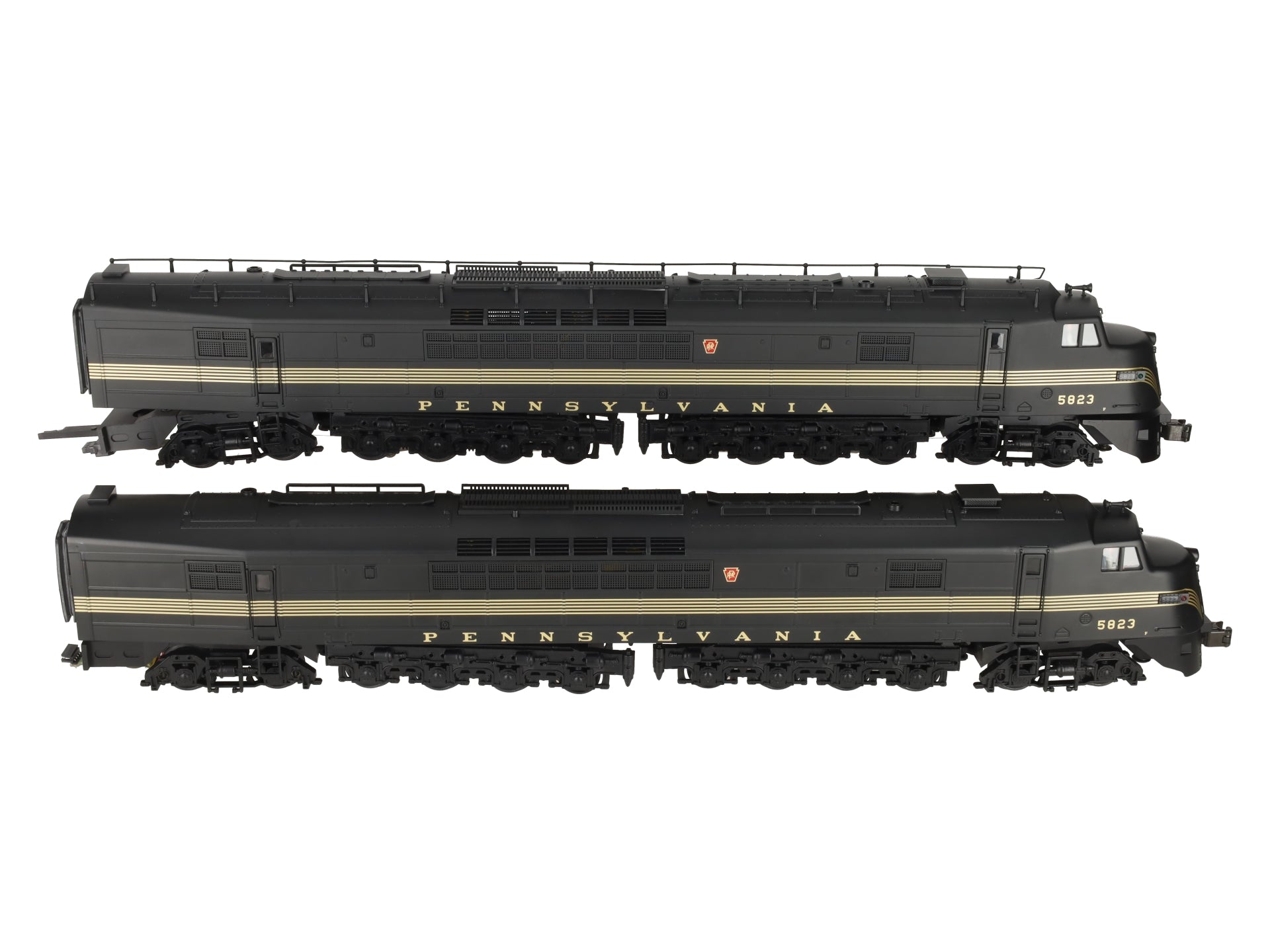 MTH 20-2200-1 O Gauge PRR Centipede AA Diesel Engine Set w/PS1 #5823 LN/Box