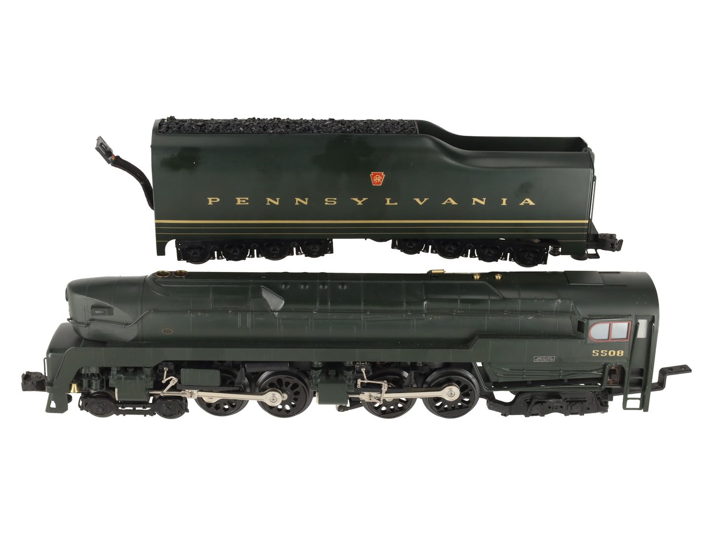Right-of-Way 5003 BRASS PRR T1 4-4-4-4 Steam Loco & Tender #5508 (3 Rail) LN/Box