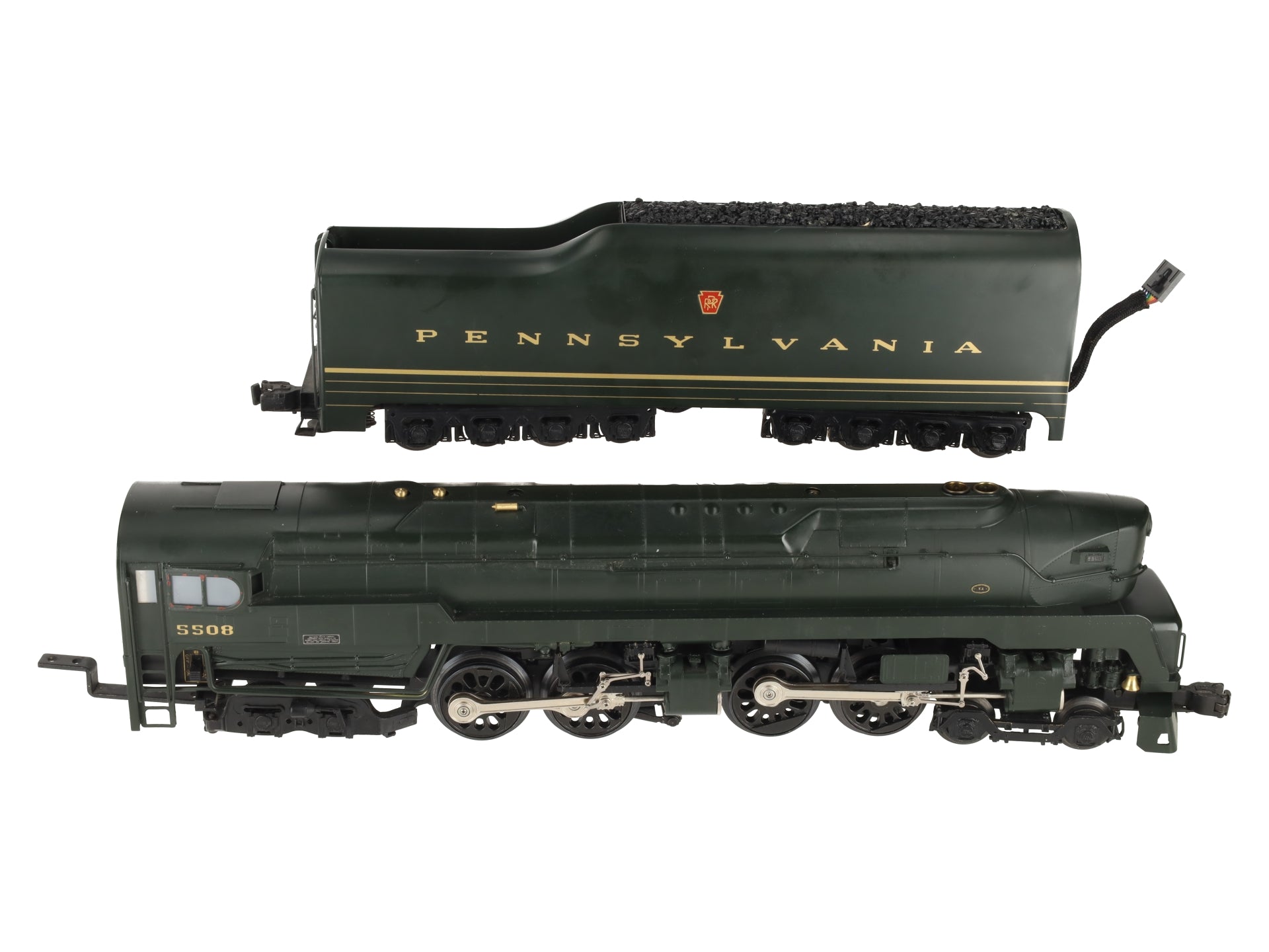 Right-of-Way 5003 BRASS PRR T1 4-4-4-4 Steam Loco & Tender #5508 (3 Rail) LN/Box