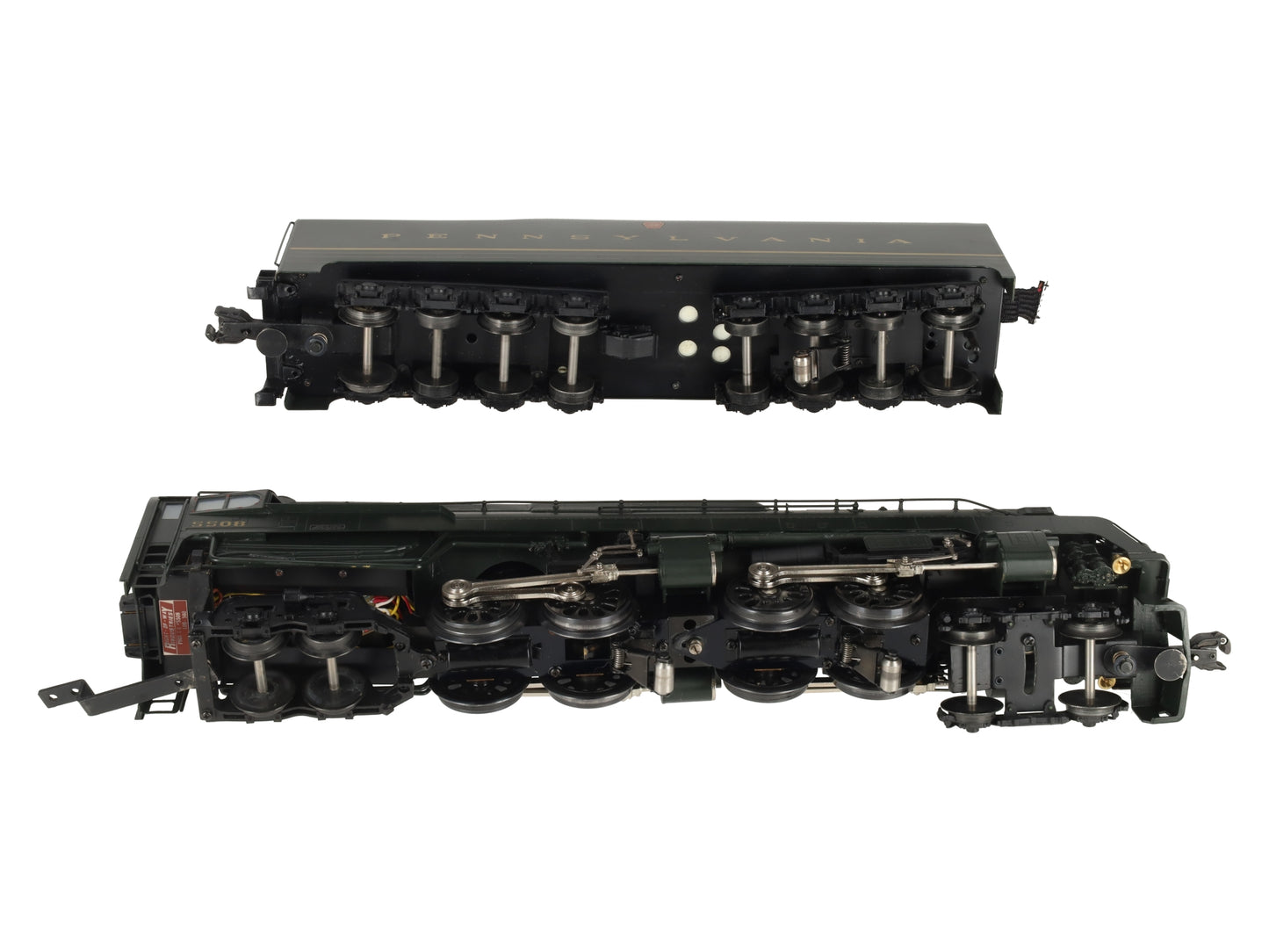 Right-of-Way 5003 BRASS PRR T1 4-4-4-4 Steam Loco & Tender #5508 (3 Rail) LN/Box
