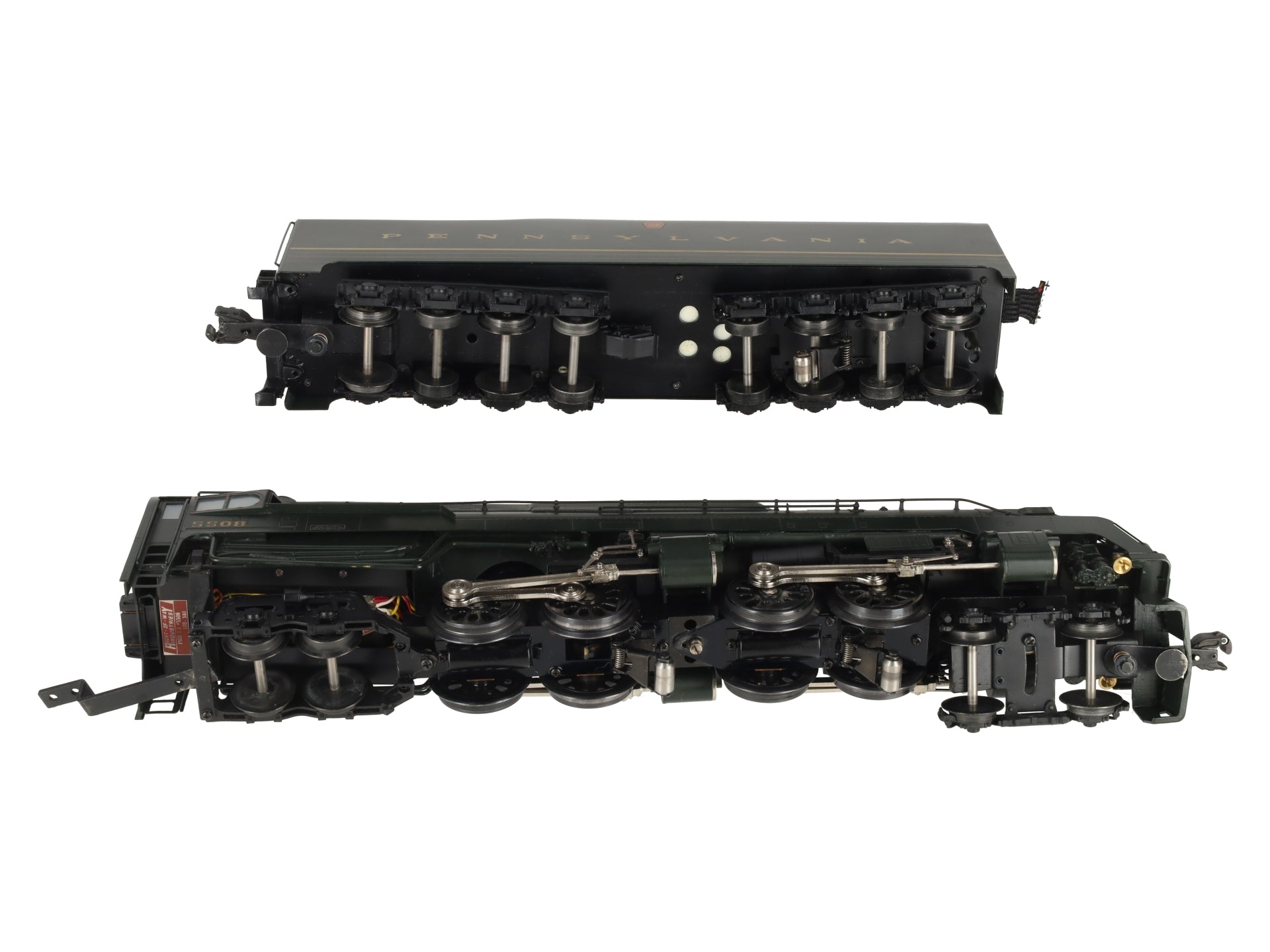 Right-of-Way 5003 BRASS PRR T1 4-4-4-4 Steam Loco & Tender #5508 (3 Rail) LN/Box