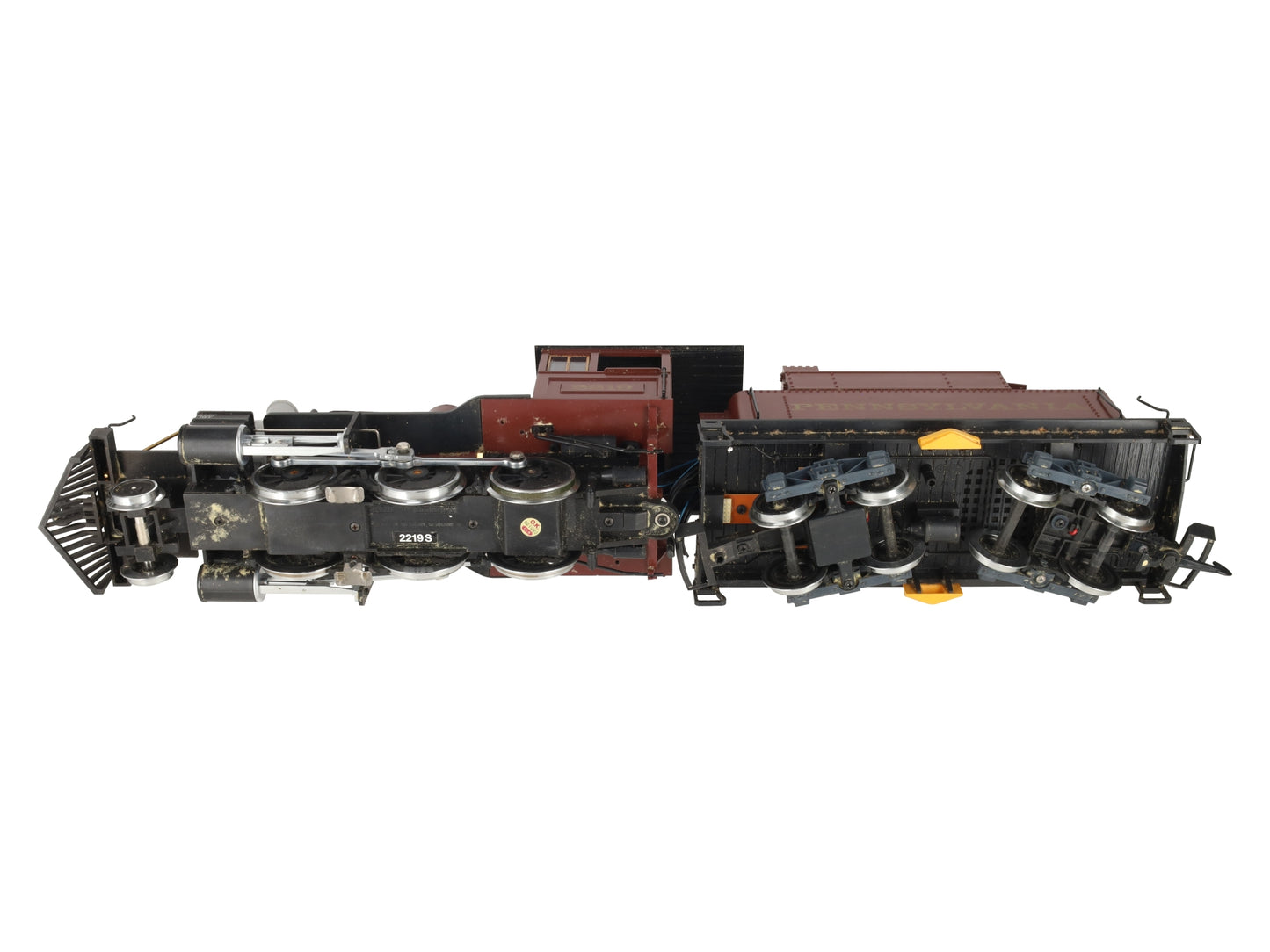 LGB 2219S Pennsylvania Steam Locomotive & Tender w/ Electronic Sound VG/Box