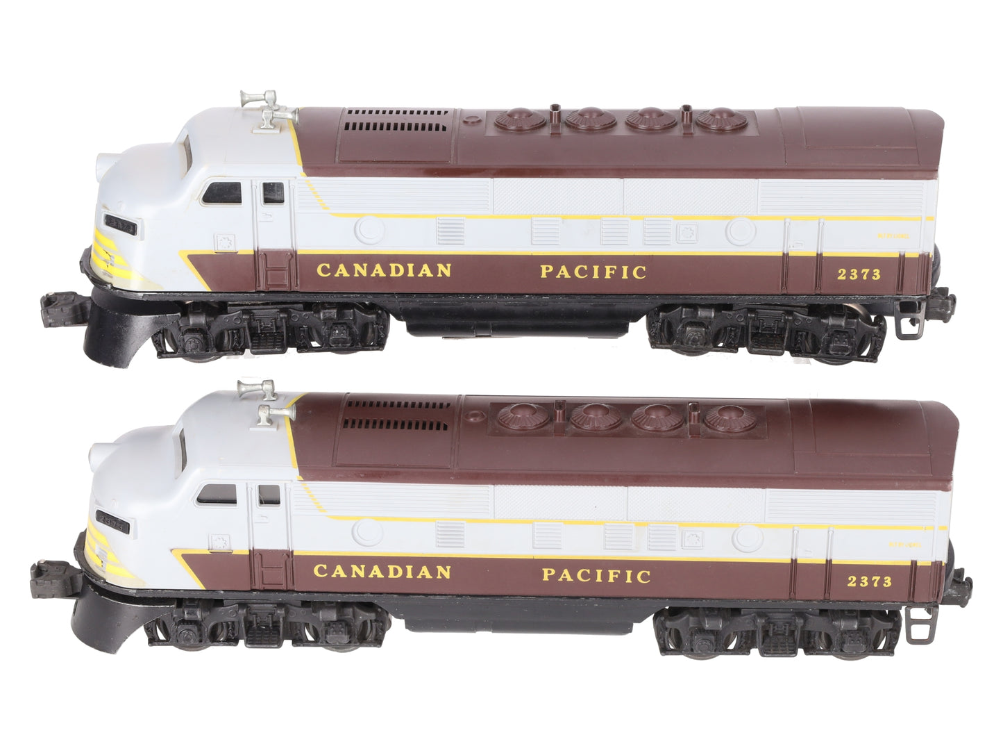 Lionel 2373 Vintage O Canadian Pacific F3 AA Diesel Locomotive Set VG