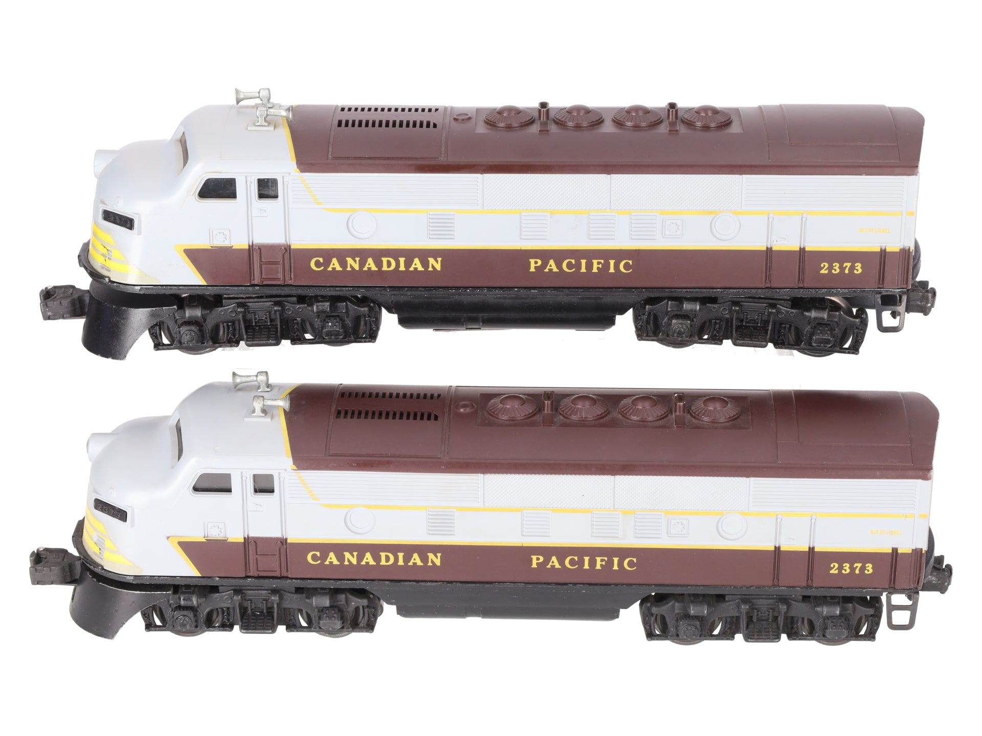 Lionel 2373 Vintage O Canadian Pacific F3 AA Diesel Locomotive Set VG