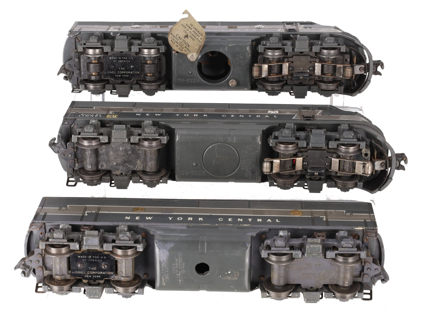 Lionel 2344 Vintage O New York Central F-3 ABA Diesel Locomotive Set VG