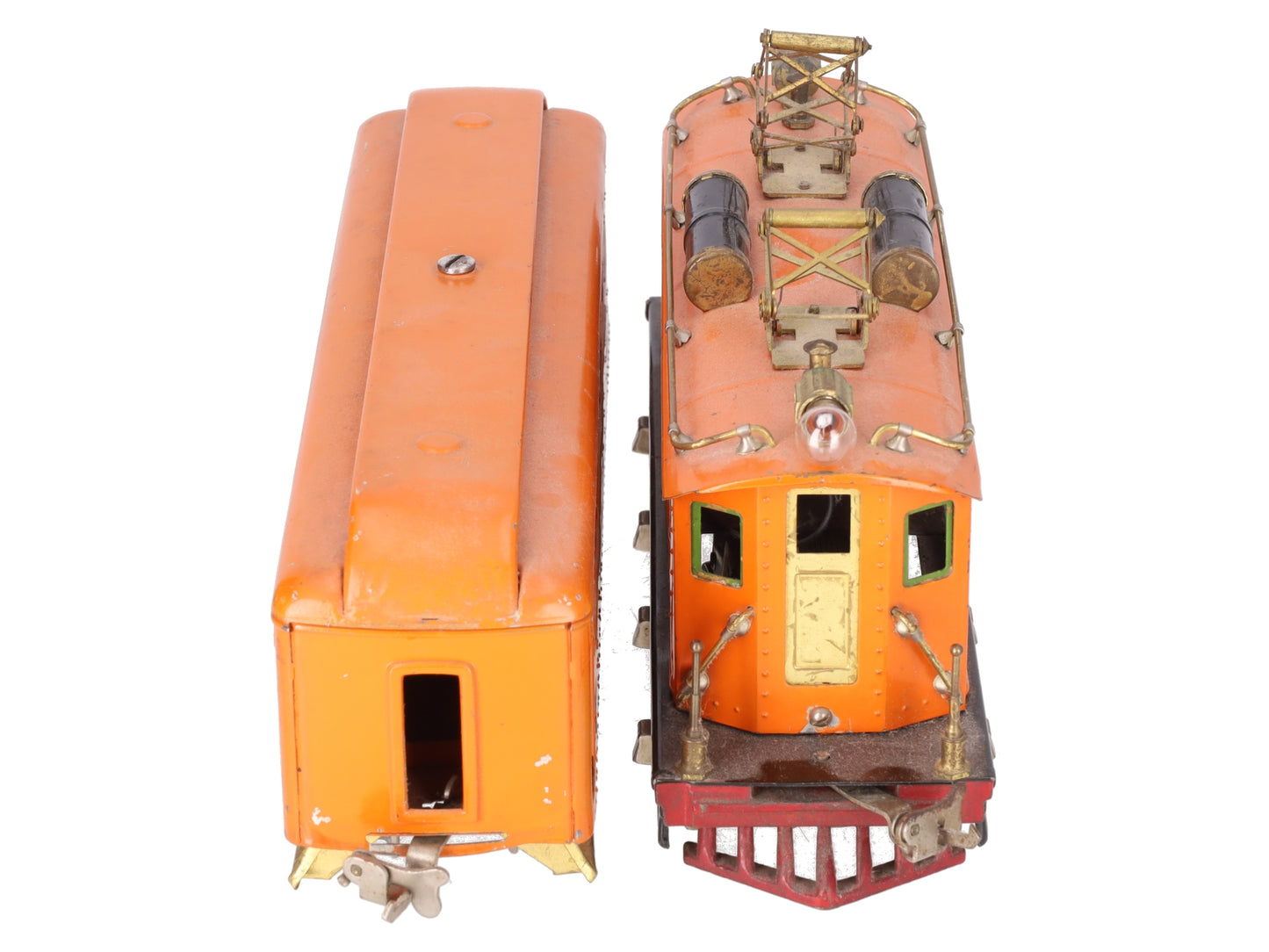Lionel Prewar O 256 Electric Locomotive w/710 Passenger Car