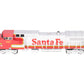 MTH 30-20057-1 Santa Fe Dash-8 Diesel Engine w/Proto-Sound 3.0 #523 EX/Box