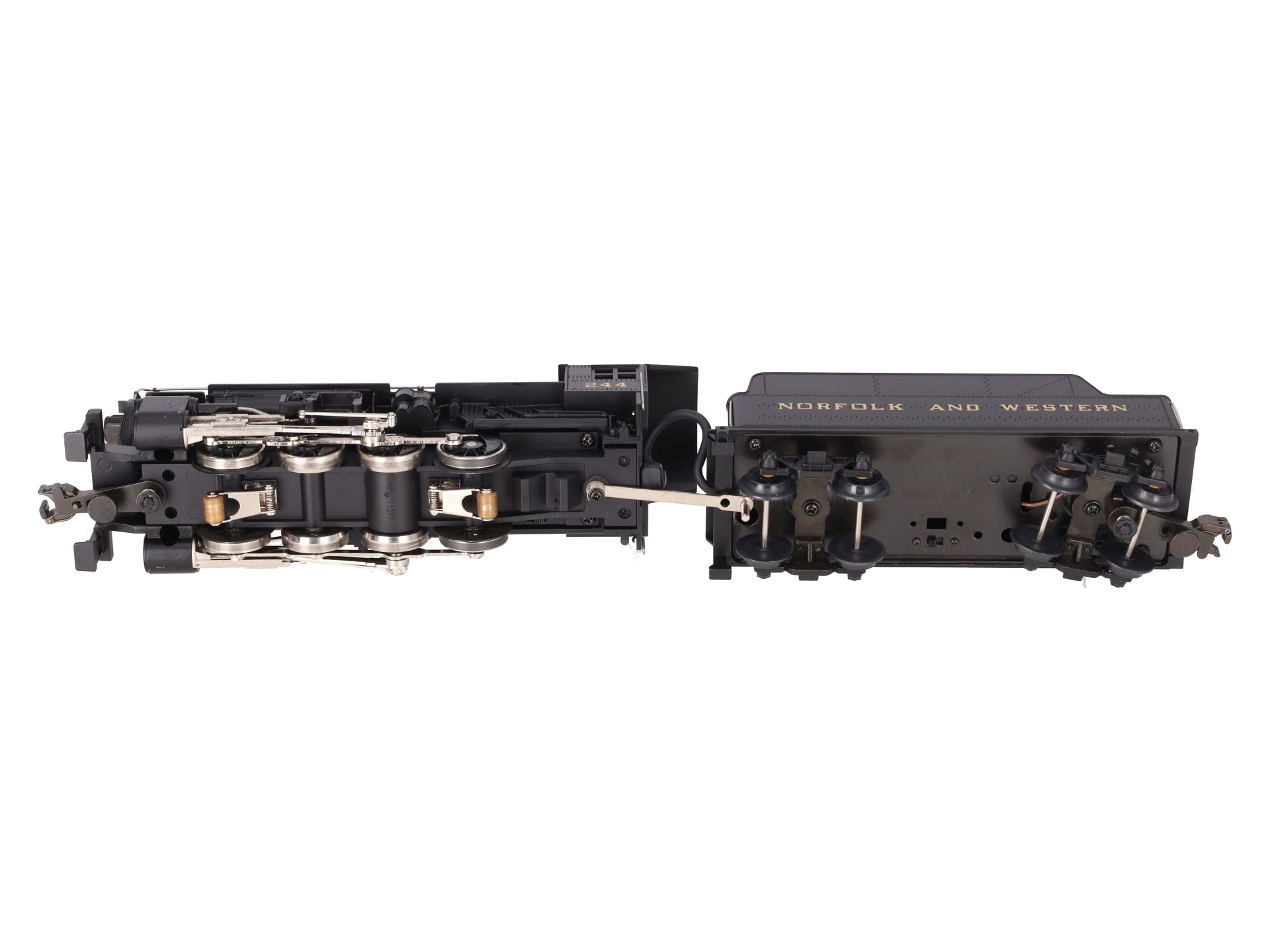 MTH 30-1111 O Gauge N&W 0-8-0 Die-cast Steam Switcher #244 EX/Box