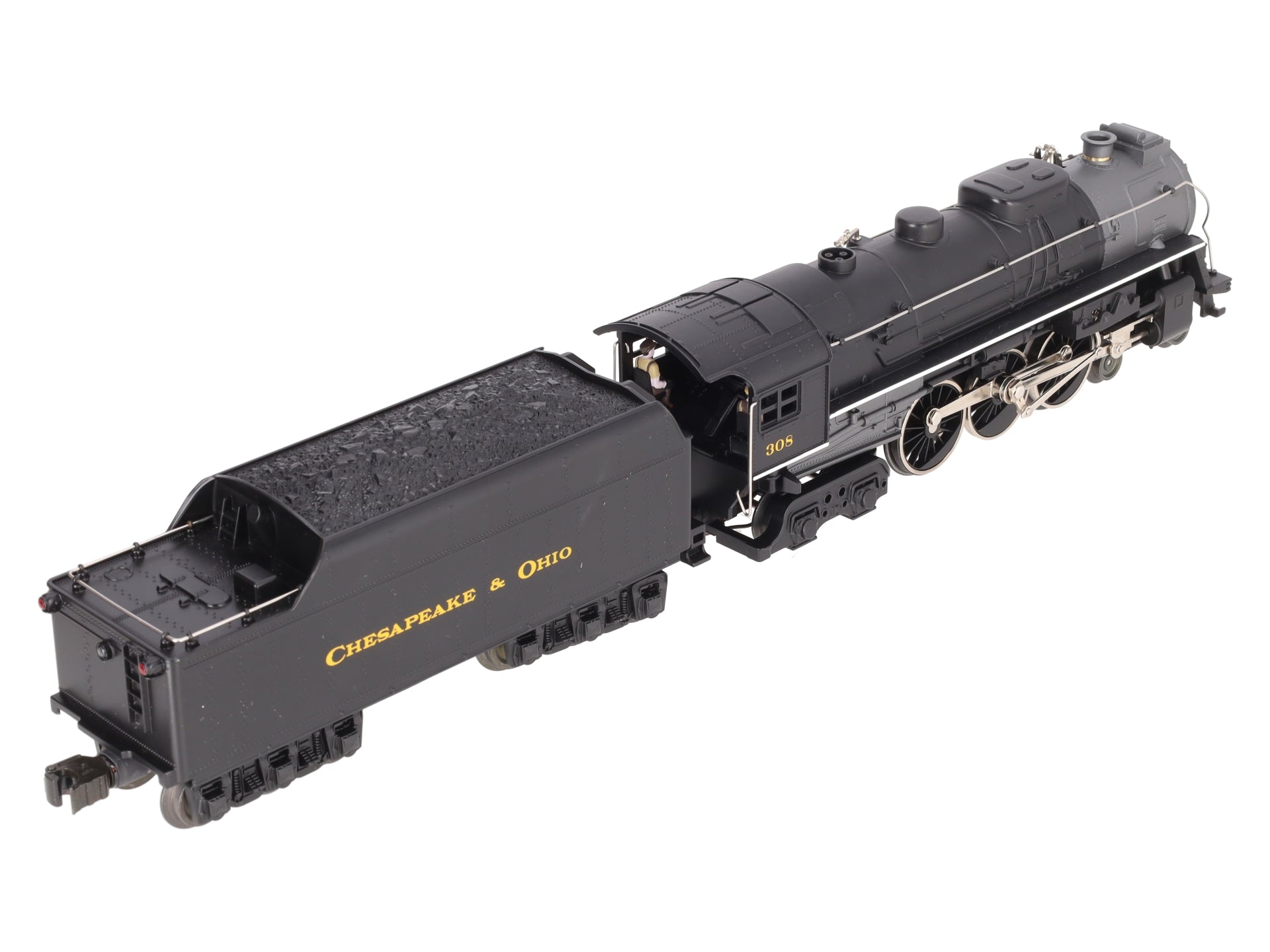 Lionel 6-81302 O C&O LionChief Plus 4-6-4 Hudson Steam Locomotive #308 EX/Box