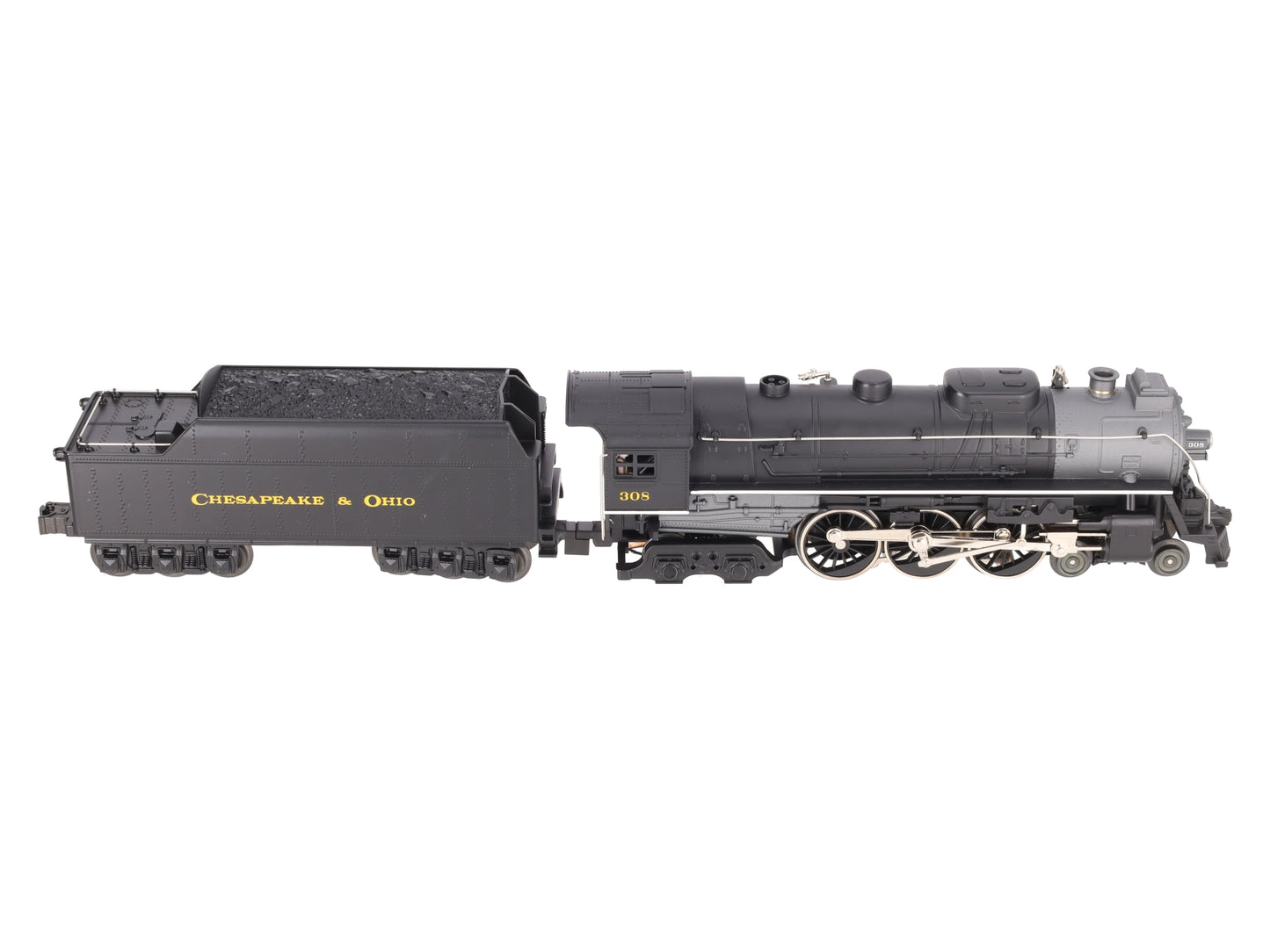 Lionel 6-81302 O C&O LionChief Plus 4-6-4 Hudson Steam Locomotive #308 EX/Box