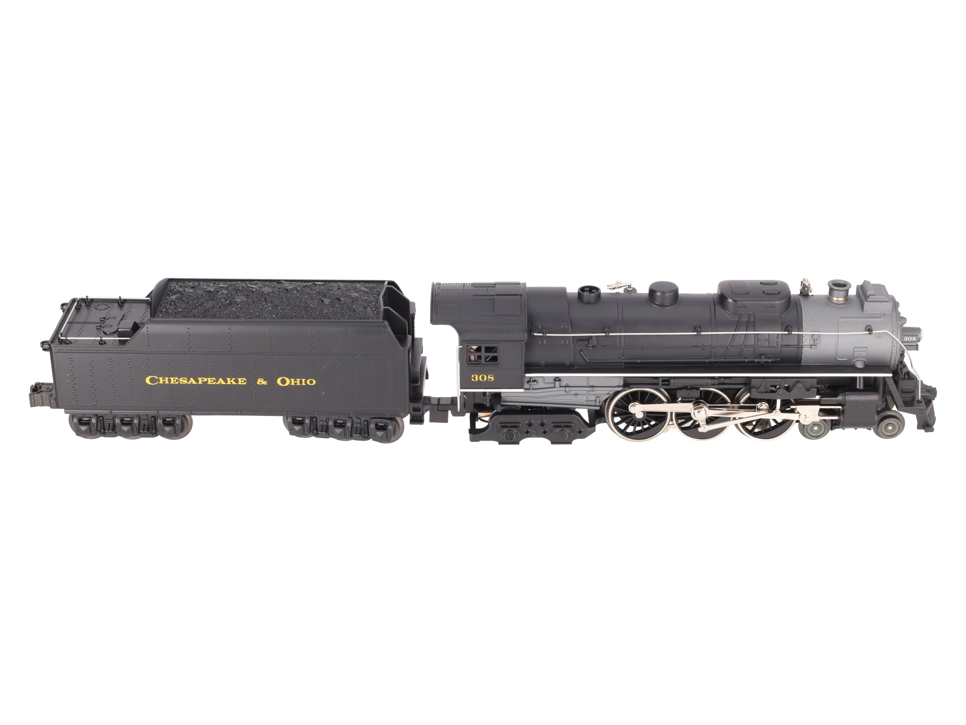 Lionel 6-81302 O C&O LionChief Plus 4-6-4 Hudson Steam Locomotive #308 EX/Box