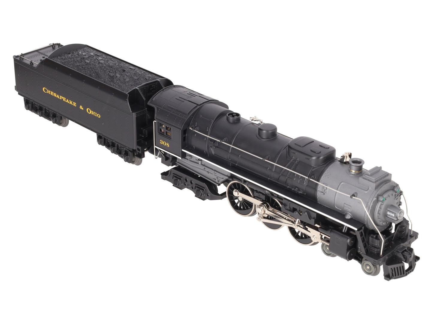 Lionel 6-81302 O C&O LionChief Plus 4-6-4 Hudson Steam Locomotive #308 EX/Box