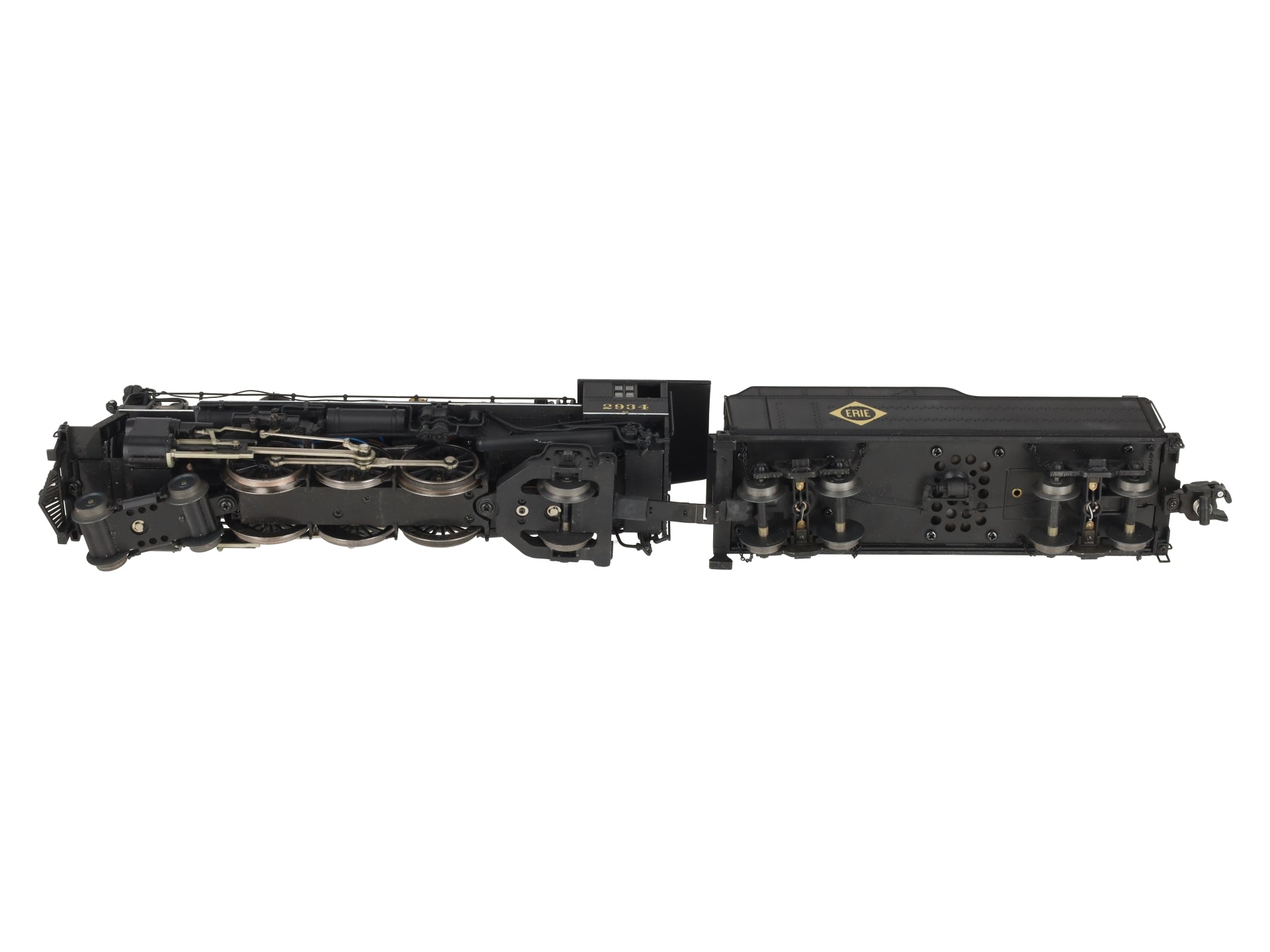American Flyer 6-48052 S Scale Erie 4-6-2 Pacific Steam Locomotive & Tender EX/Box