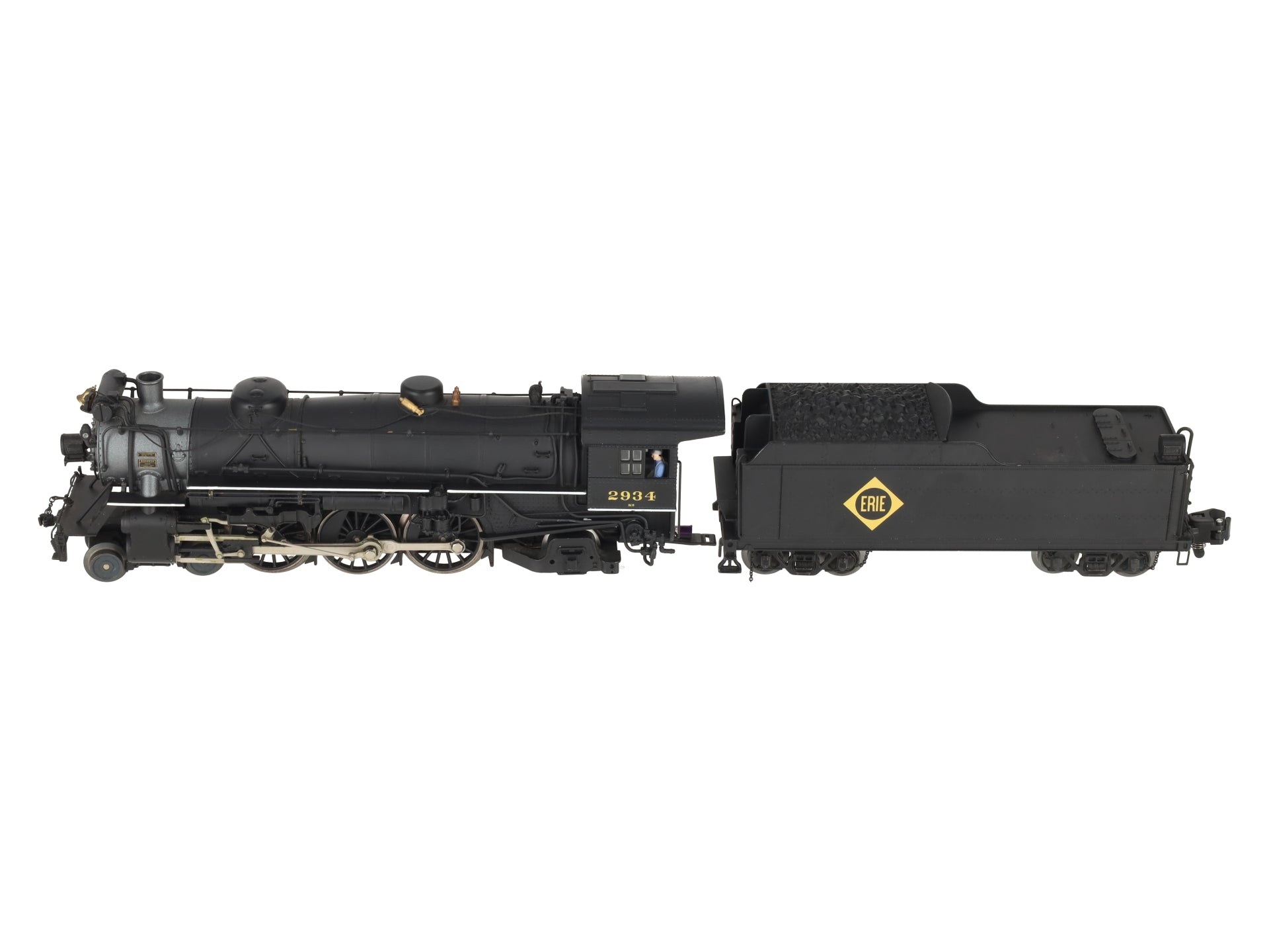 American Flyer 6-48052 S Scale Erie 4-6-2 Pacific Steam Locomotive & Tender EX/Box