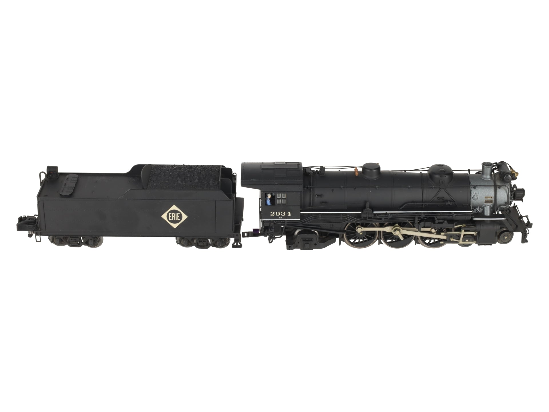 American Flyer 6-48052 S Scale Erie 4-6-2 Pacific Steam Locomotive & Tender EX/Box