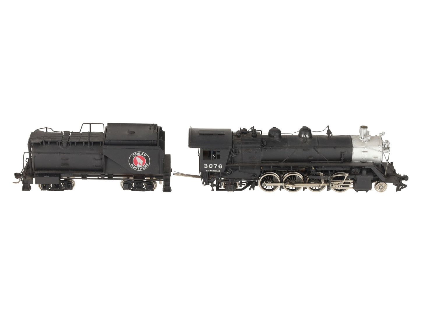 Sunset Models HO Custom BRASS Great Northern O-1 2-8-2 Steam Loco & Tender/Box