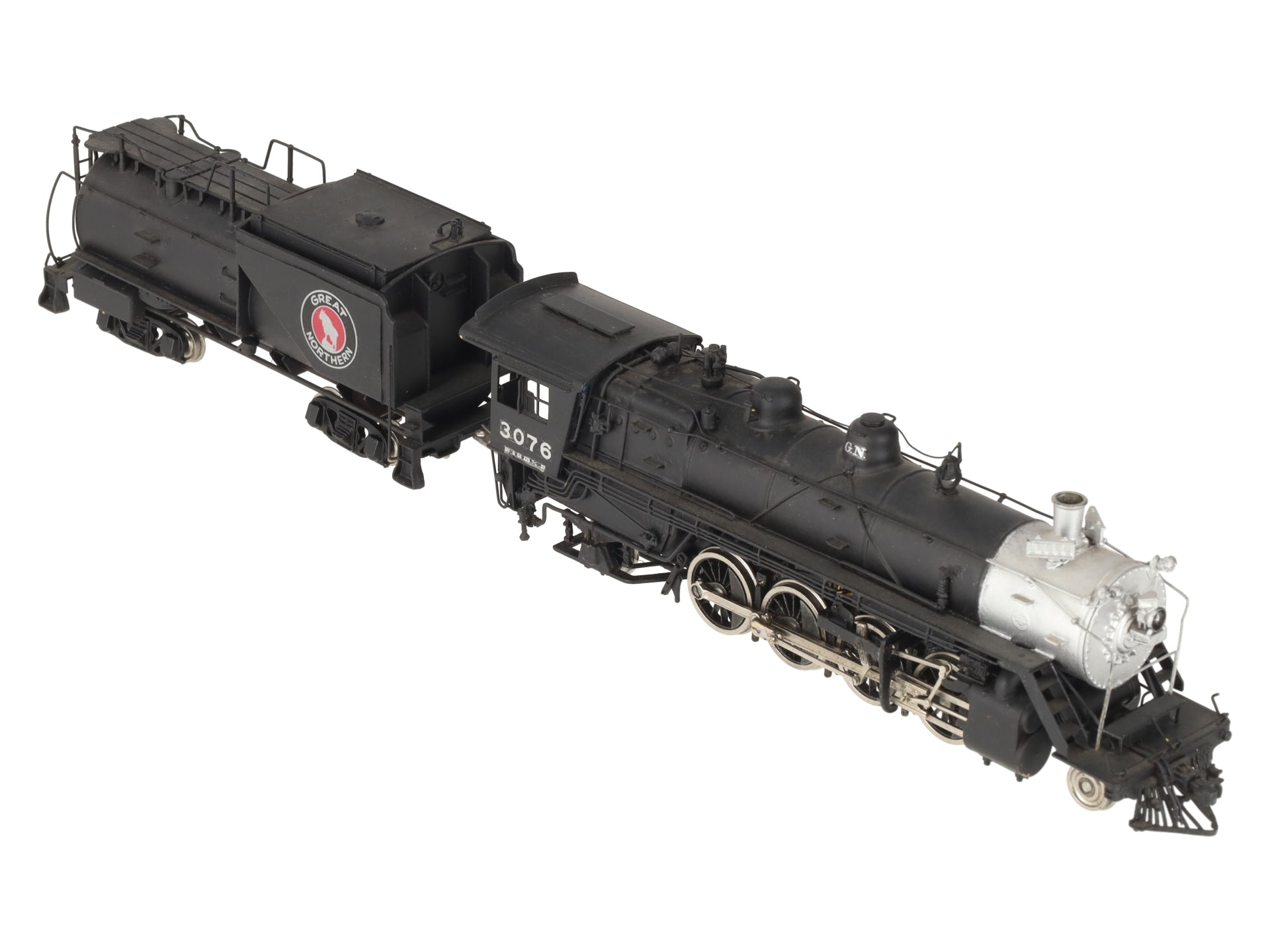 Sunset Models HO Custom BRASS Great Northern O-1 2-8-2 Steam Loco & Tender/Box