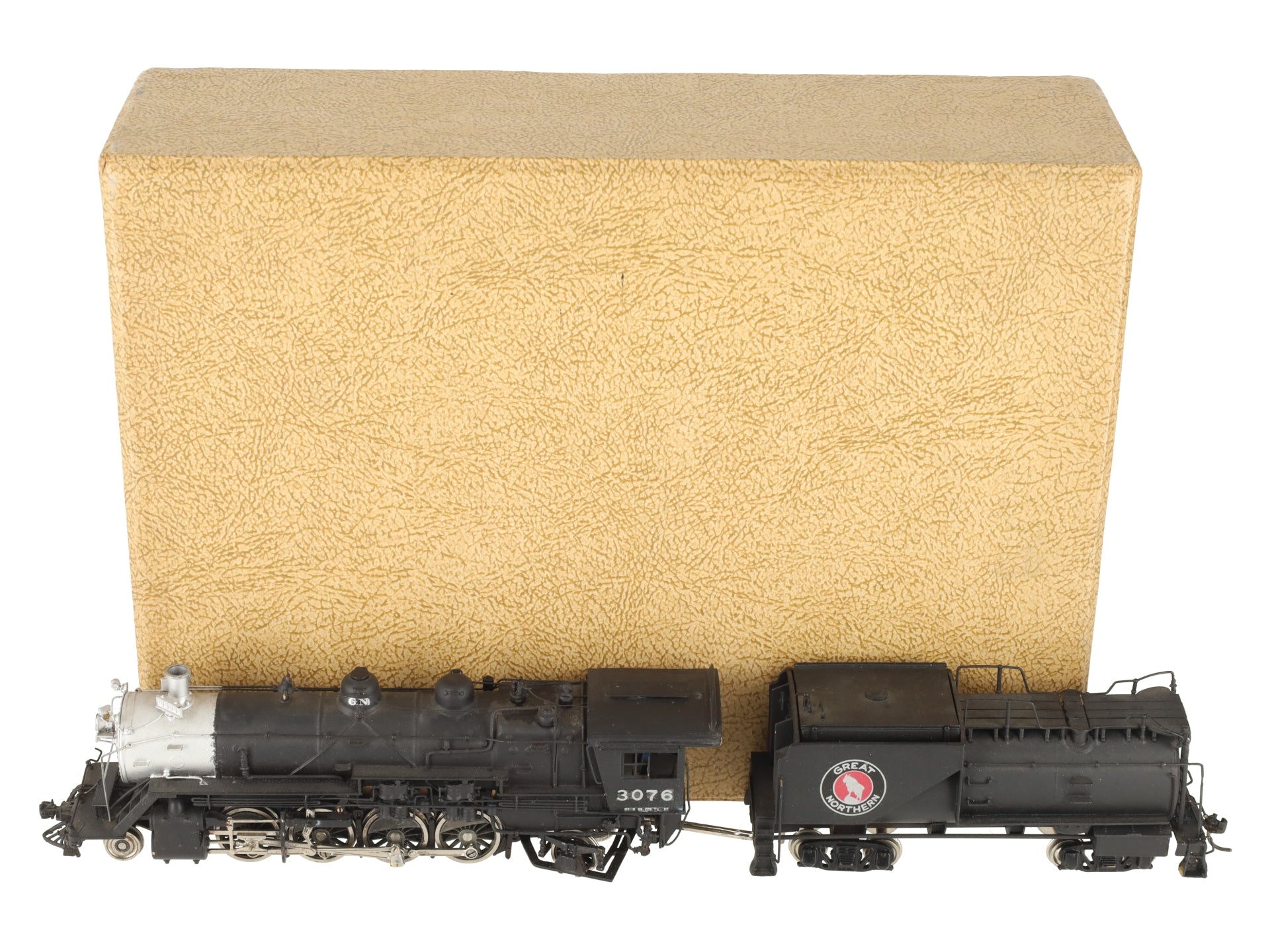 Sunset Models HO Custom BRASS Great Northern O-1 2-8-2 Steam Loco & Tender/Box