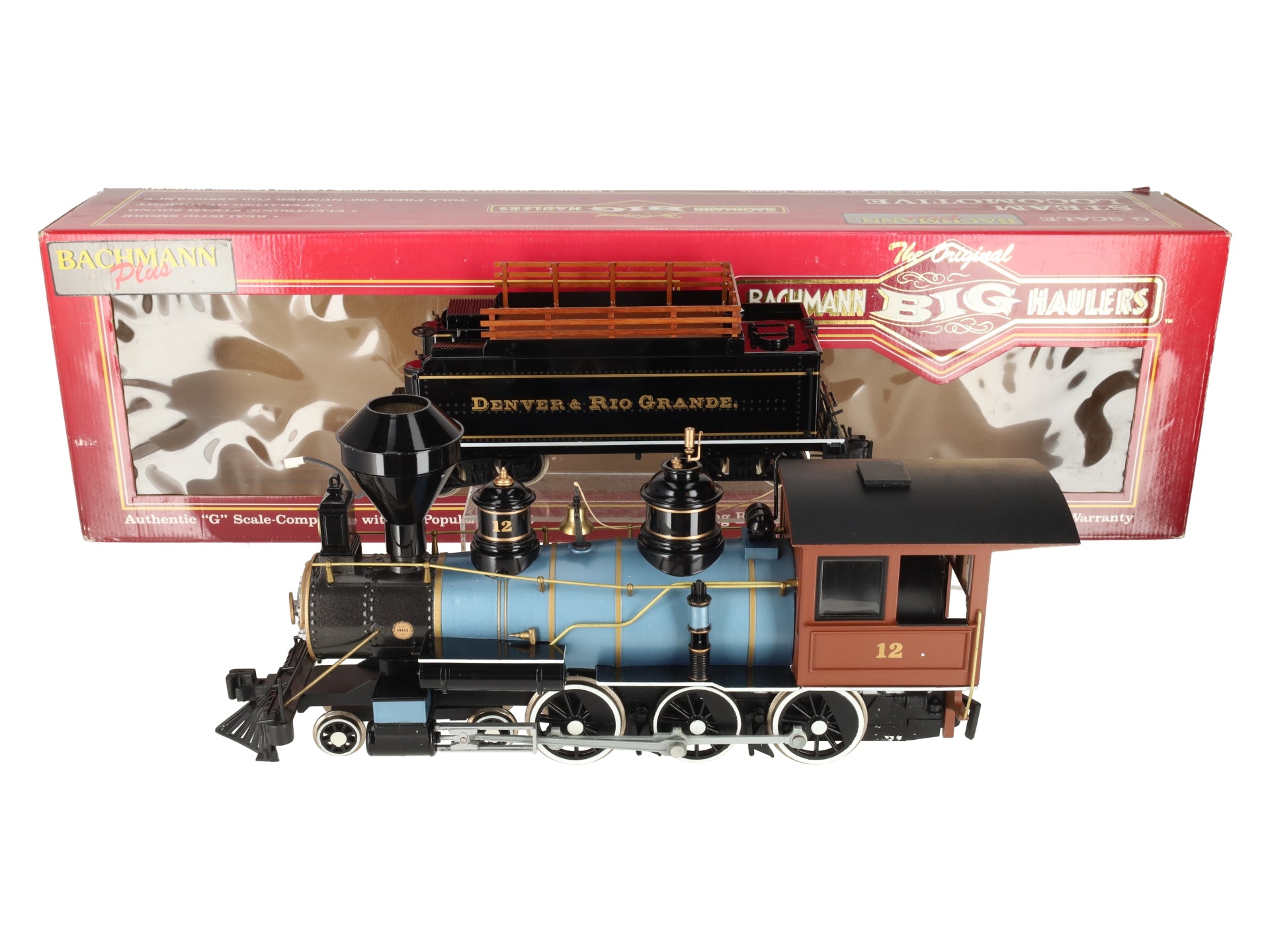Bachmann 31499 G Denver & Rio Grande Western 4-6-0 Steam Locomotive & Tender EX/Box