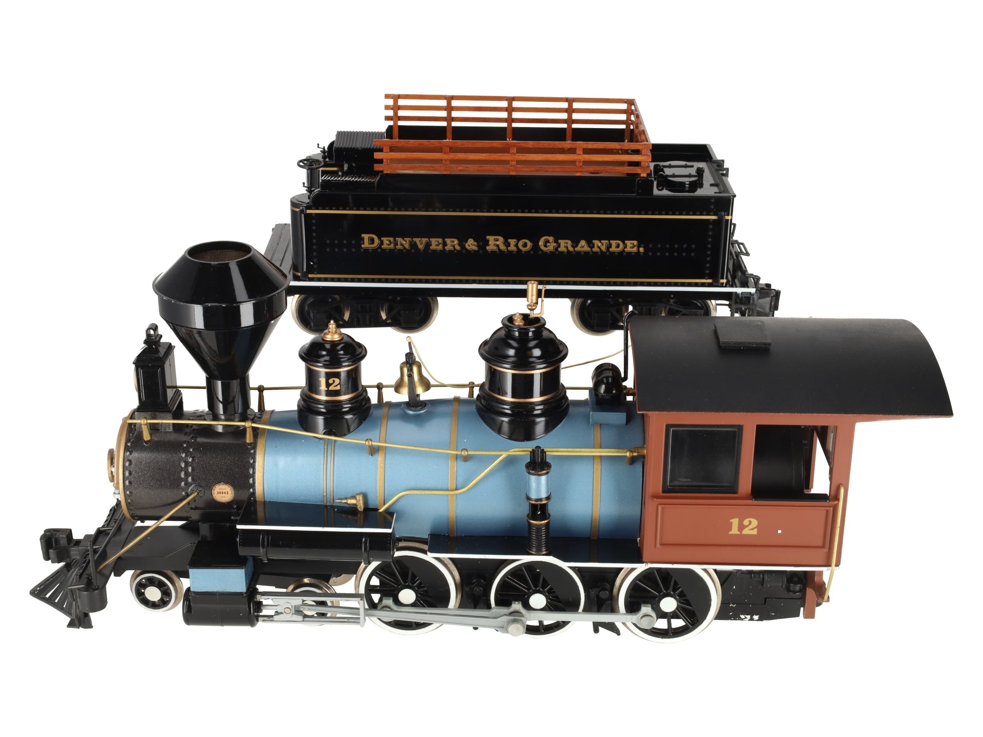 Bachmann 31499 G Denver & Rio Grande Western 4-6-0 Steam Locomotive & Tender EX/Box