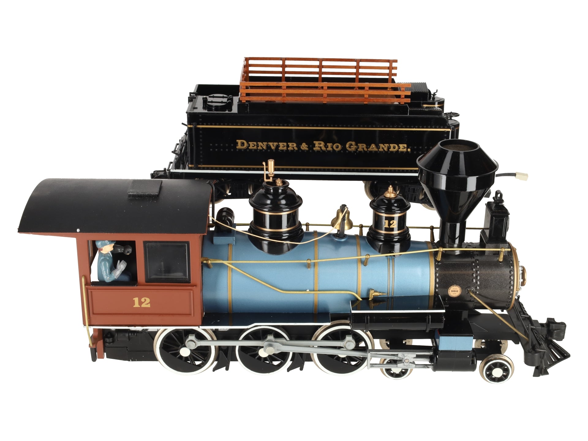 Bachmann 31499 G Denver & Rio Grande Western 4-6-0 Steam Locomotive & Tender EX/Box
