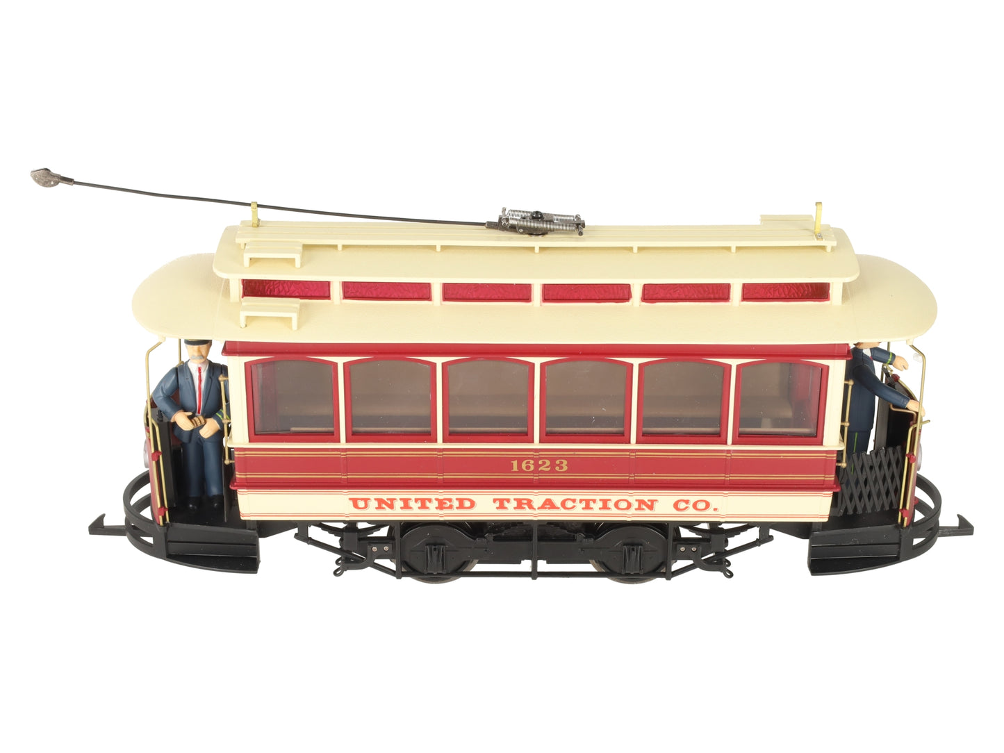 Bachmann 93939 G Scale Closed Street Car United Traction - w/ Metal Wheels #1623 LN/Box