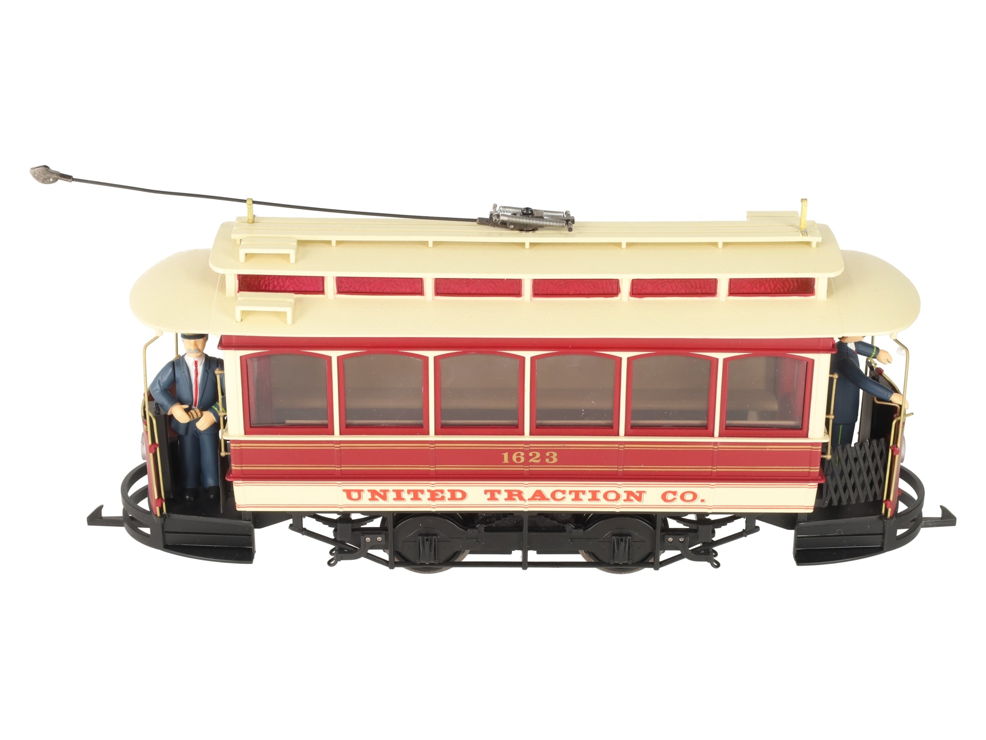 Bachmann 93939 G Scale Closed Street Car United Traction - w/ Metal Wheels #1623 LN/Box