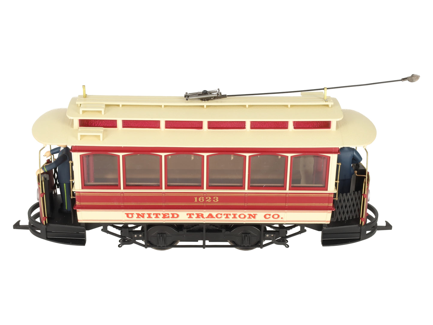 Bachmann 93939 G Scale Closed Street Car United Traction - w/ Metal Wheels #1623 LN/Box