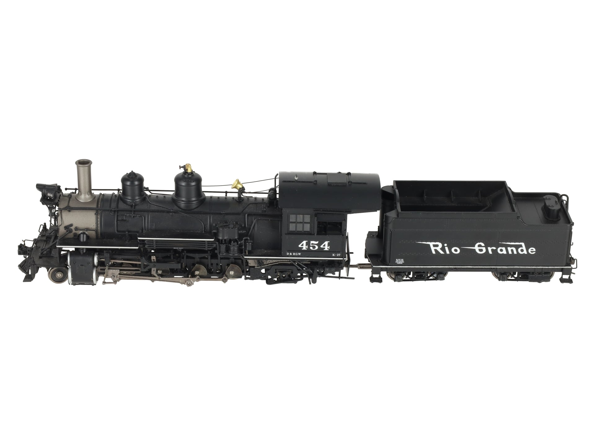 Mountain Model Imports DC1057-1 On30 BRASS D&RGW K-27 2-8-2 Loco & Tender #454 EX/Box