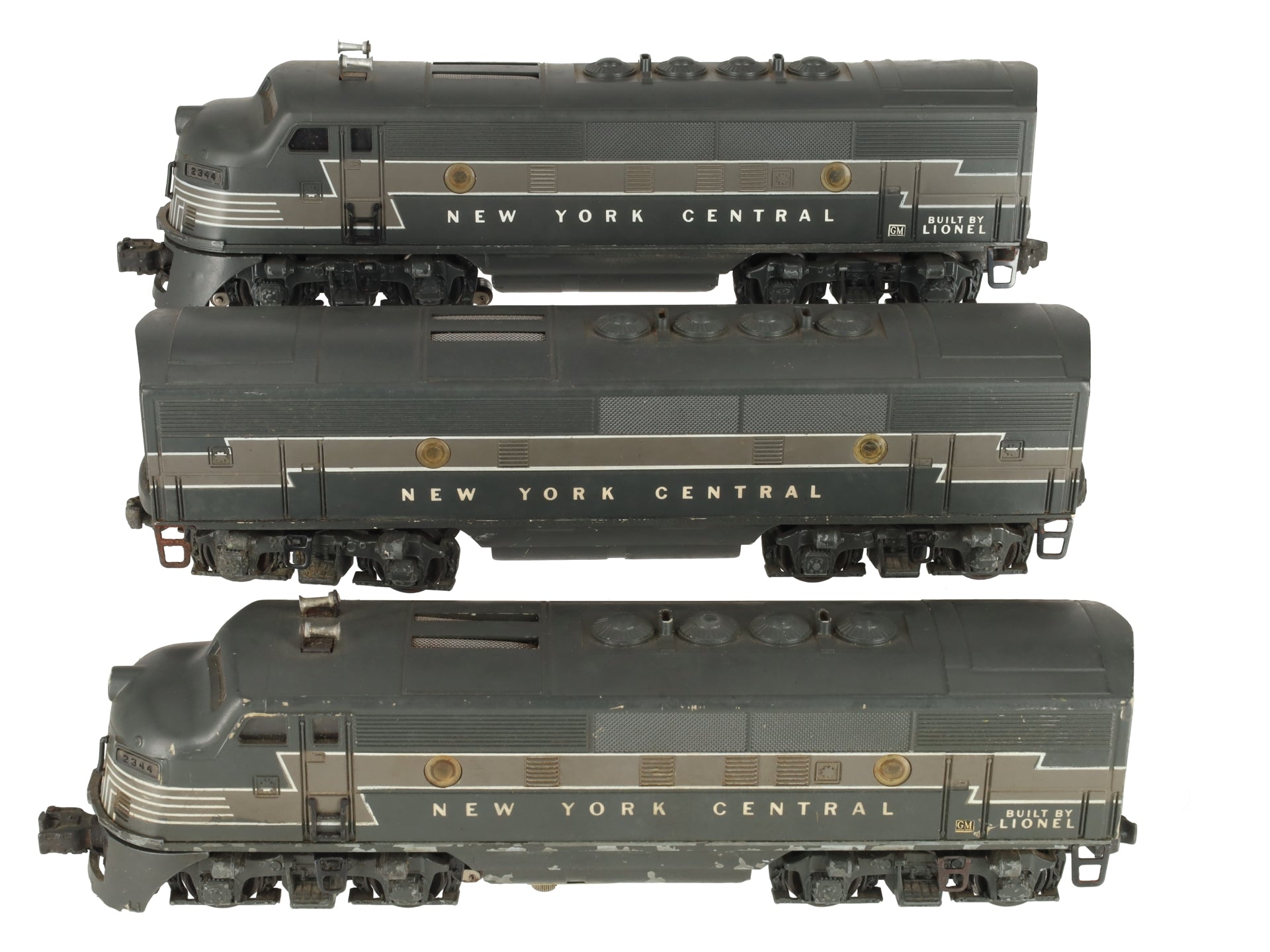 Lionel 2344 Vintage O New York Central F-3 ABA Diesel Locomotive Set VG