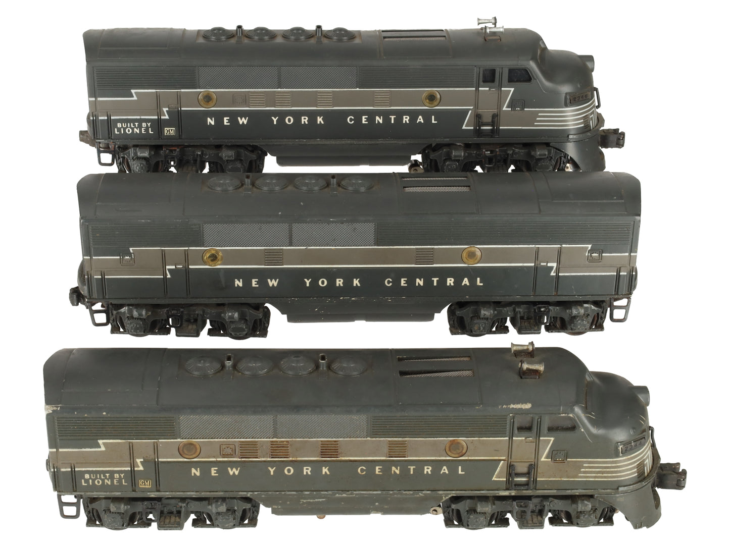 Lionel 2344 Vintage O New York Central F-3 ABA Diesel Locomotive Set VG