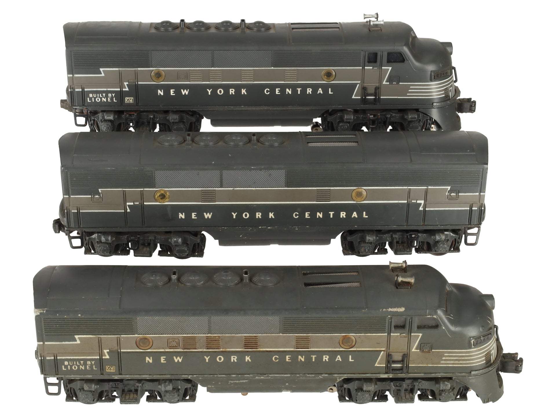 Lionel 2344 Vintage O New York Central F-3 ABA Diesel Locomotive Set VG