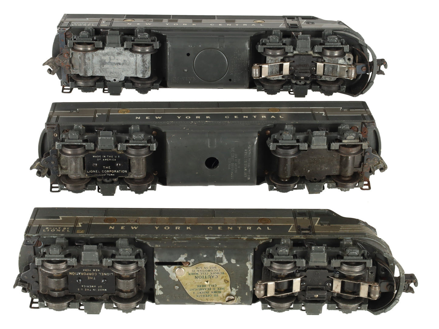 Lionel 2344 Vintage O New York Central F-3 ABA Diesel Locomotive Set VG