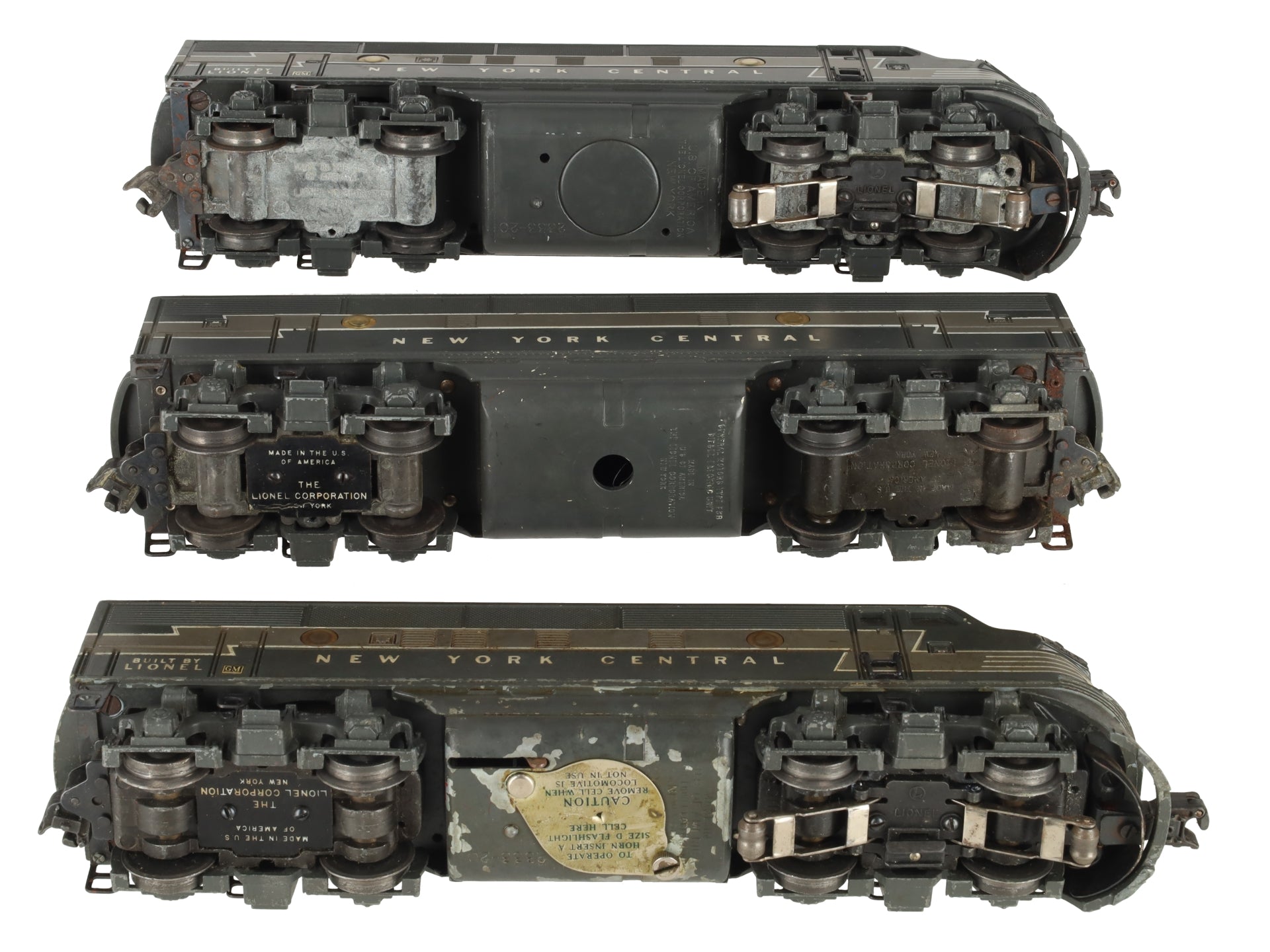 Lionel 2344 Vintage O New York Central F-3 ABA Diesel Locomotive Set VG