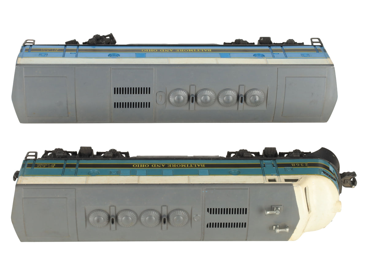 Lionel 2368 Vintage O Baltimore & Ohio F3 AB Diesel Locomotives VG