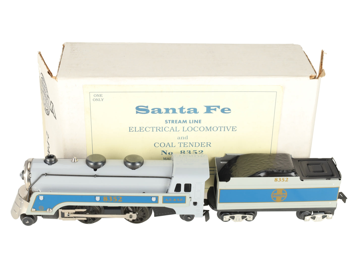 Marx 8352 Sante Fe Steam Locomotive #8352 EX/Box