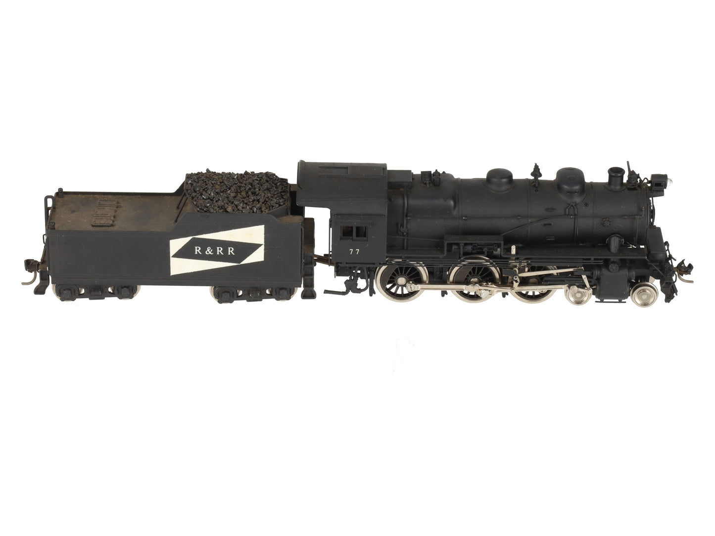 United Scale Models HO BRASS 4-6-0 R & RR Steam Locomotive & Tender -Painted