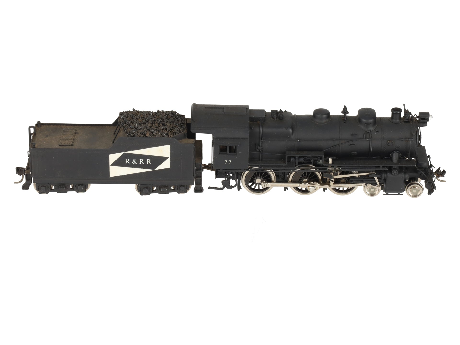 United Scale Models HO BRASS 4-6-0 R & RR Steam Locomotive & Tender -Painted