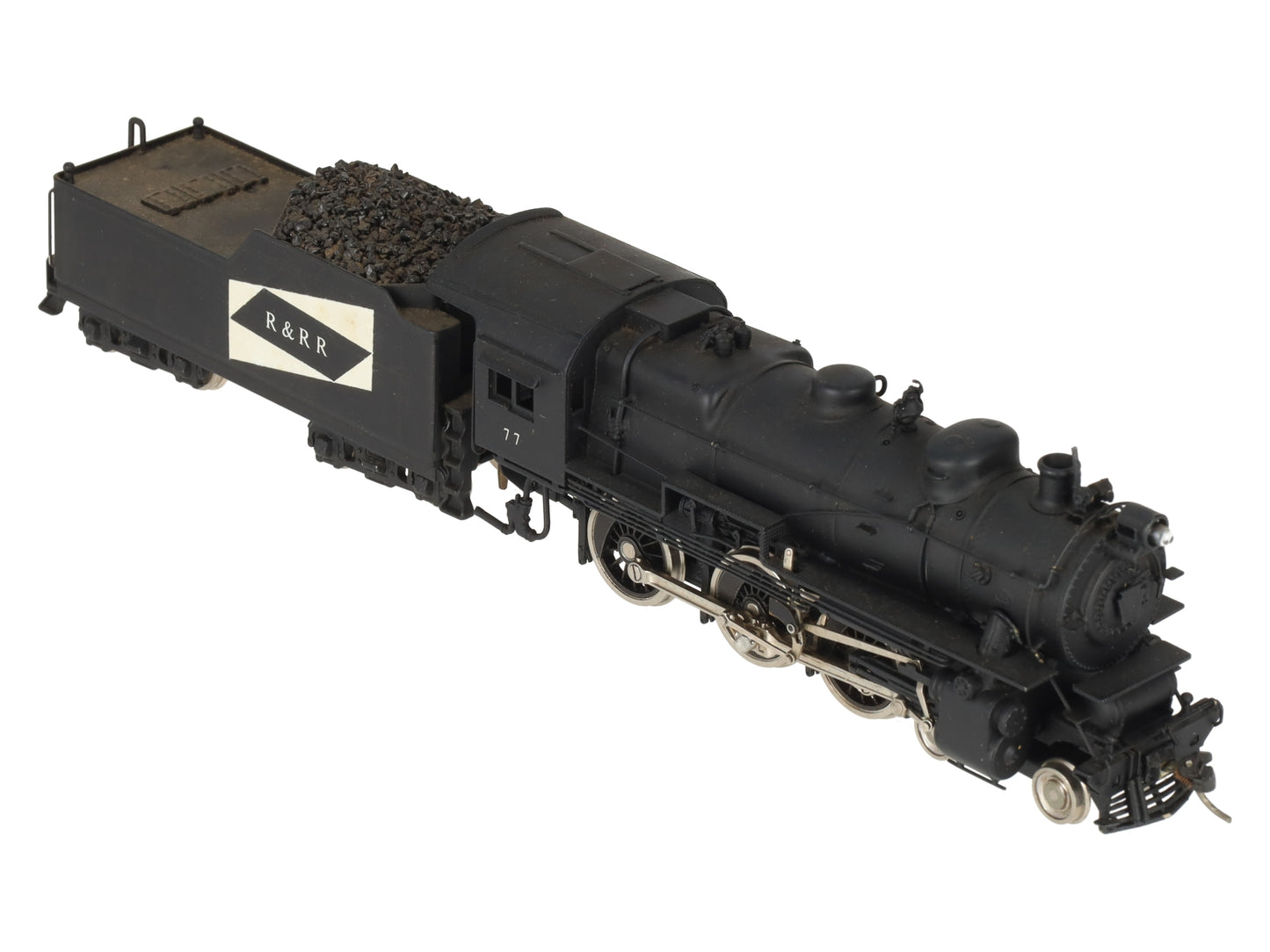 United Scale Models HO BRASS 4-6-0 R & RR Steam Locomotive & Tender -Painted