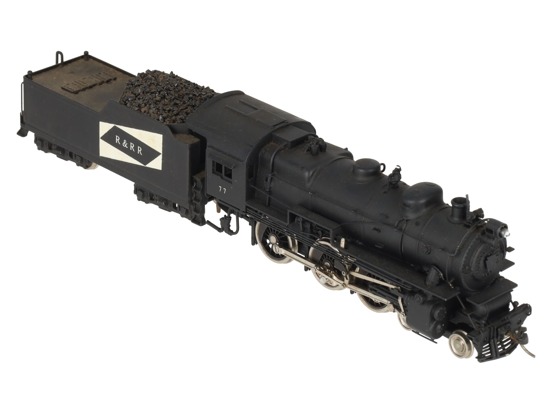 United Scale Models HO BRASS 4-6-0 R & RR Steam Locomotive & Tender -Painted