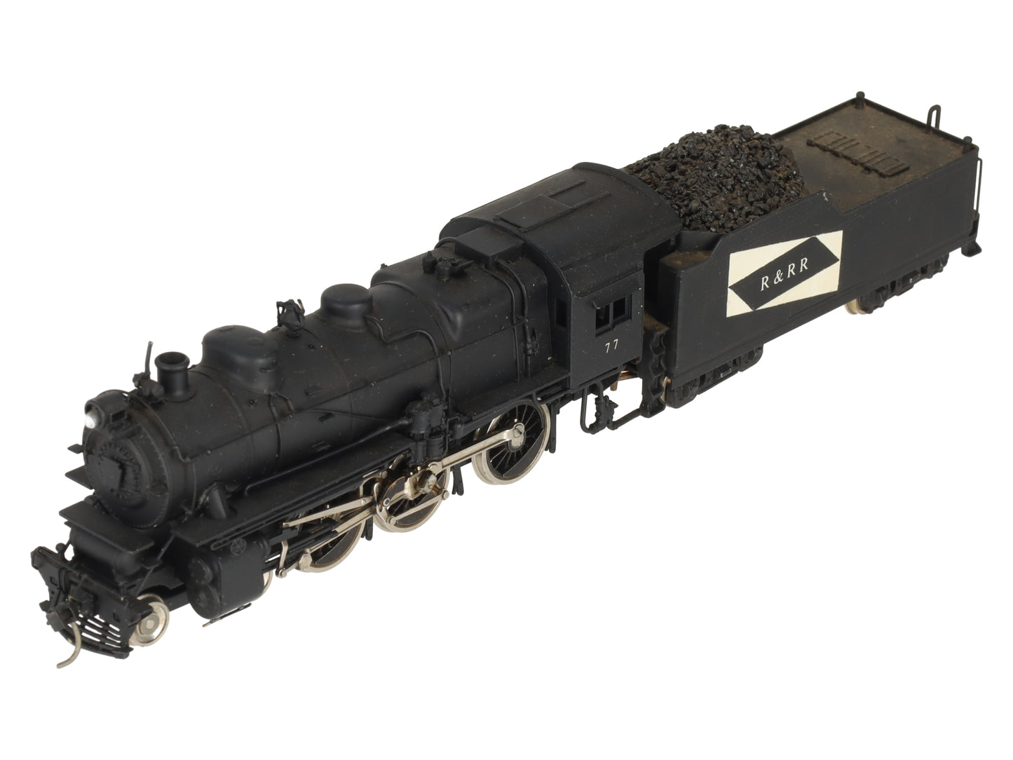 United Scale Models HO BRASS 4-6-0 R & RR Steam Locomotive & Tender -Painted