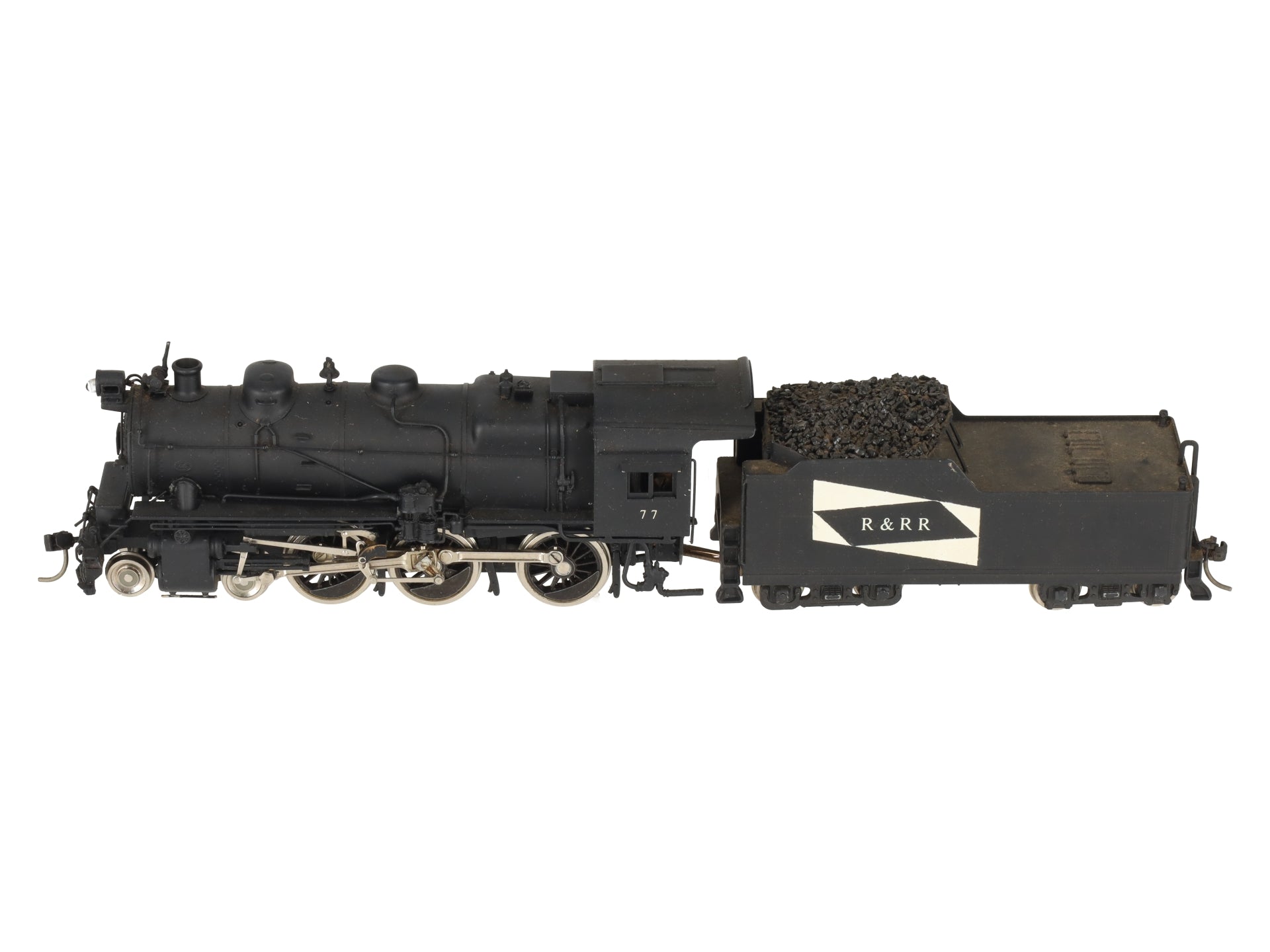 United Scale Models HO BRASS 4-6-0 R & RR Steam Locomotive & Tender -Painted
