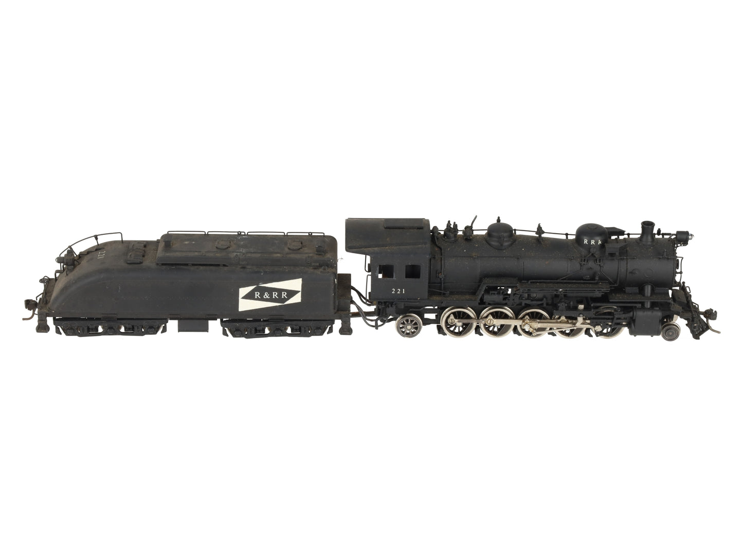 Pacific Fast Mail HO 2-10-2 BRASS R&RR Steam Locomotive #221 - Painted EX