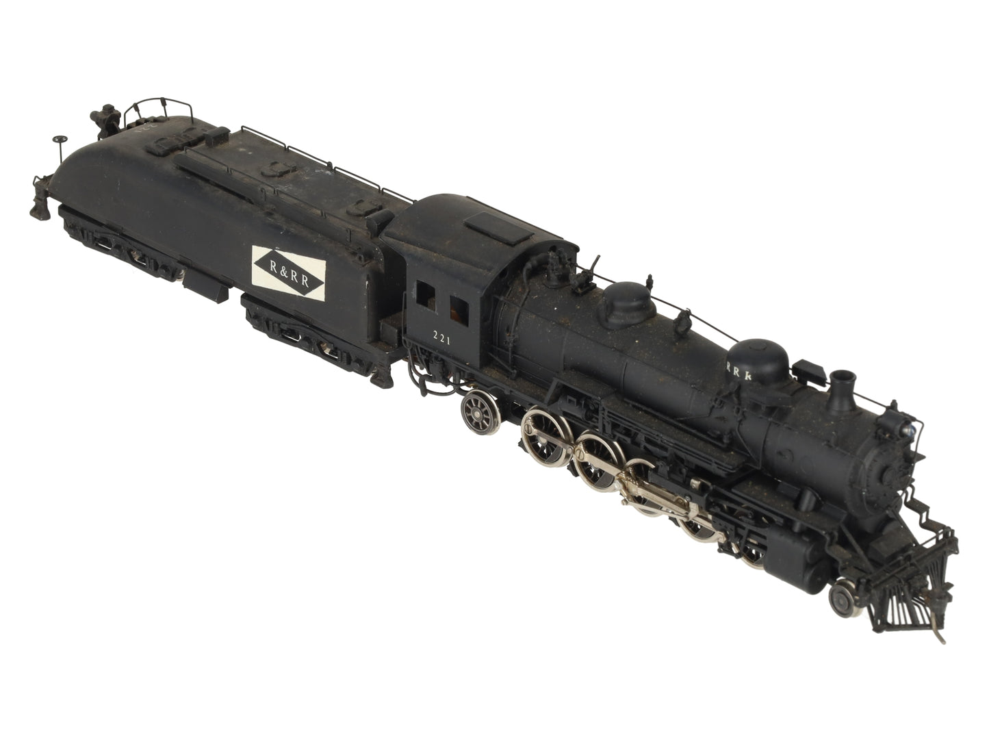 Pacific Fast Mail HO 2-10-2 BRASS R&RR Steam Locomotive #221 - Painted EX