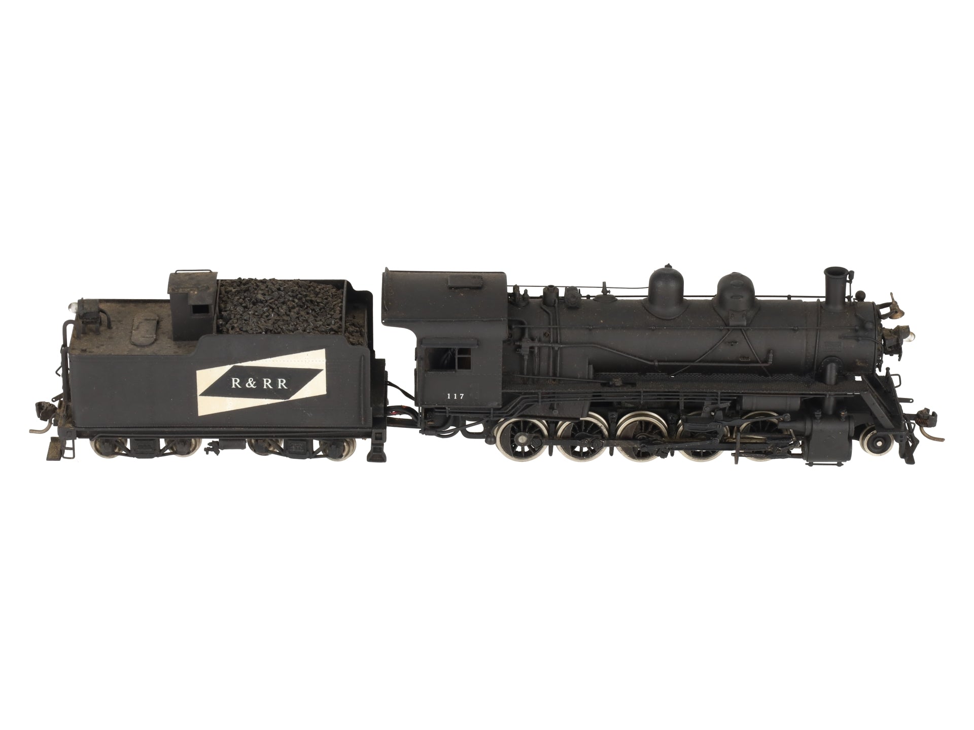 United Models HO Brass R&RR 2-10-0 Steam Locomotive & Tender - Painted