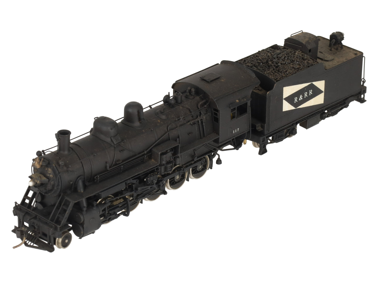 United Models HO Brass R&RR 2-10-0 Steam Locomotive & Tender - Painted