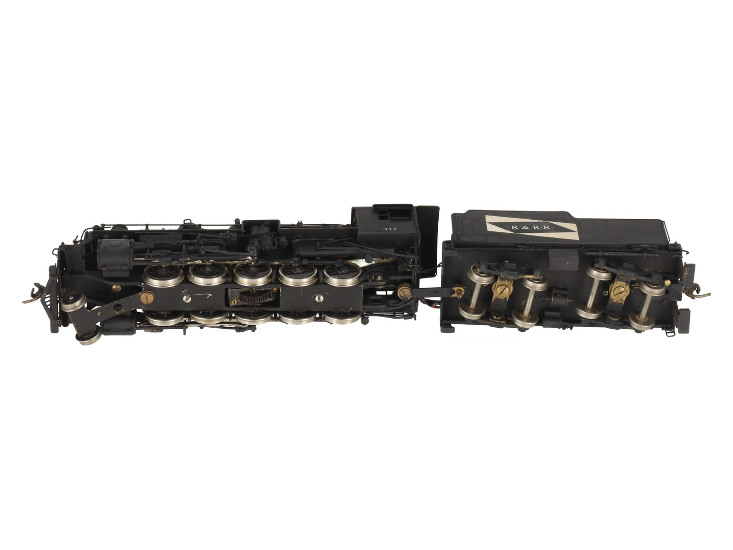 United Models HO Brass R&RR 2-10-0 Steam Locomotive & Tender - Painted