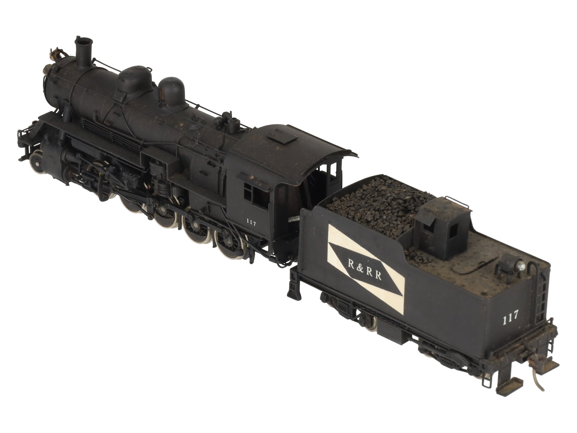United Models HO Brass R&RR 2-10-0 Steam Locomotive & Tender - Painted