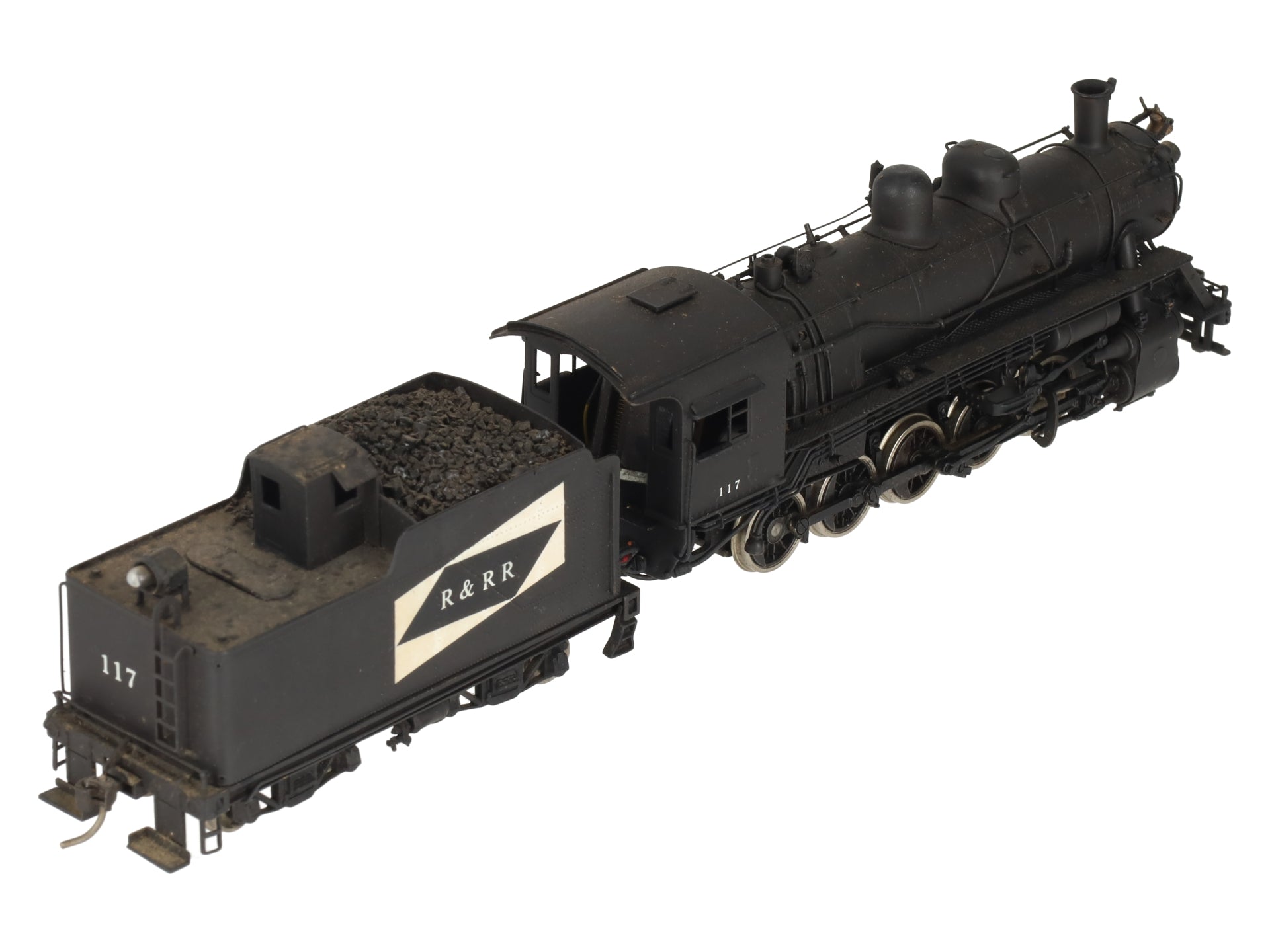United Models HO Brass R&RR 2-10-0 Steam Locomotive & Tender - Painted